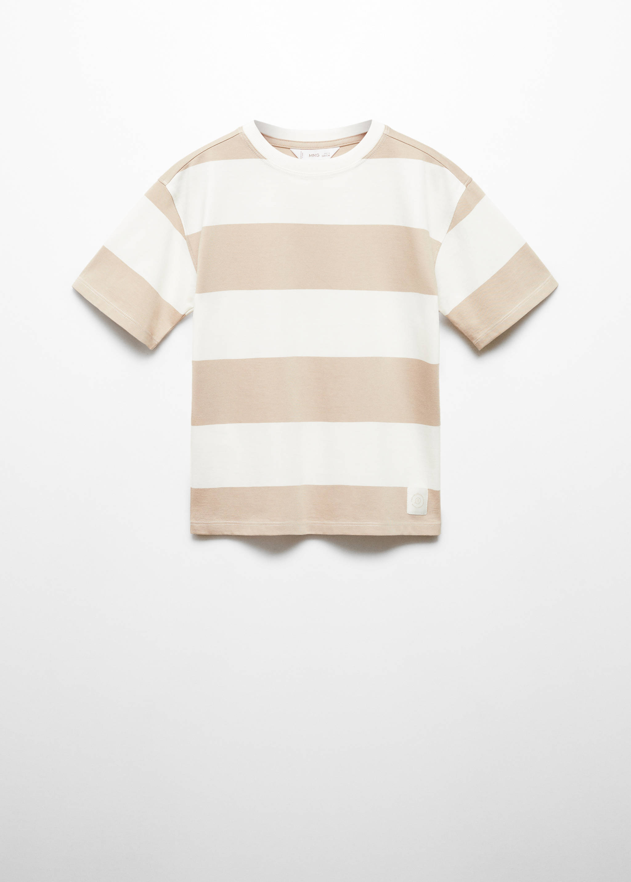T-shirt garis-garis bermotif - Barang tanpa model