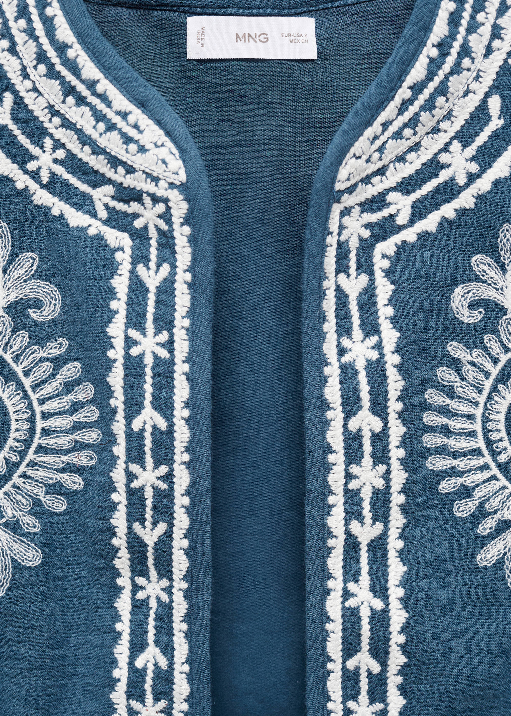 Хлопковый жилет с вышивкой - Деталь изделия 8