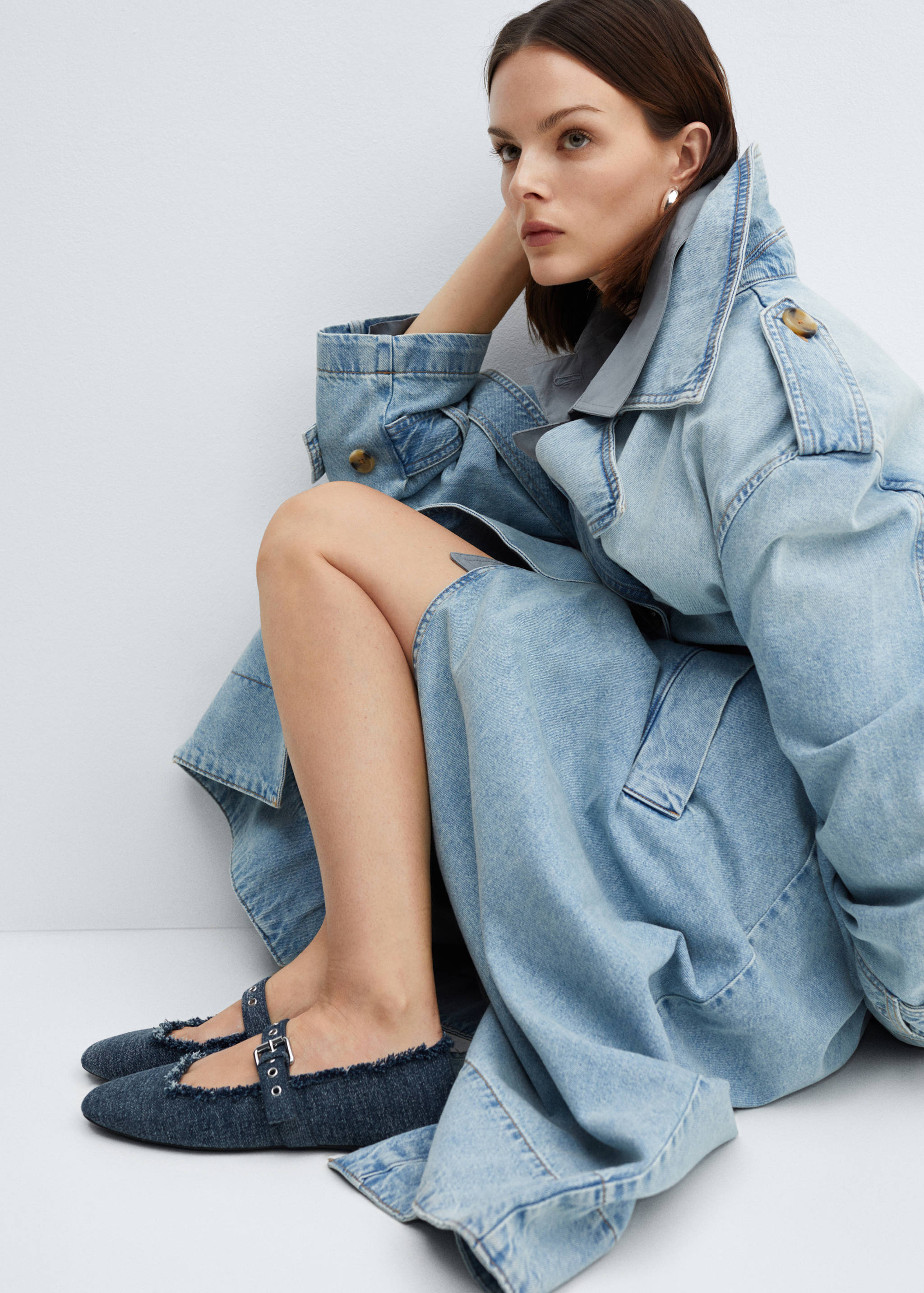 Denim ballerinas - General plane