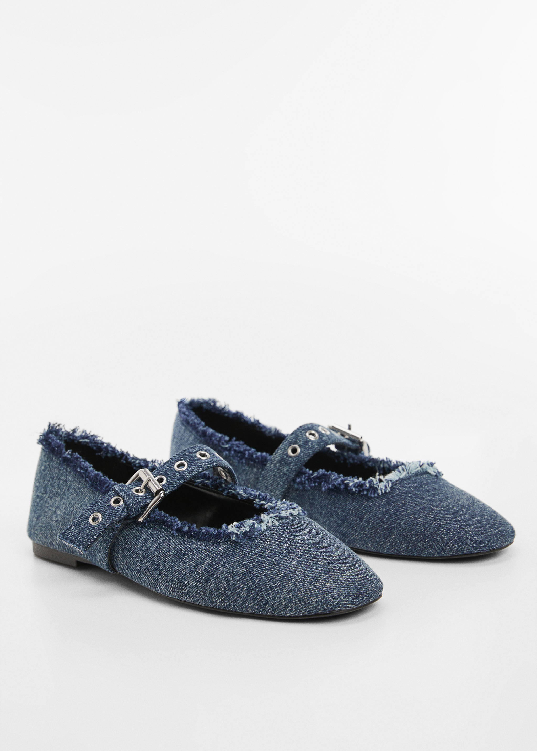 Denim ballerinas - Medium plane