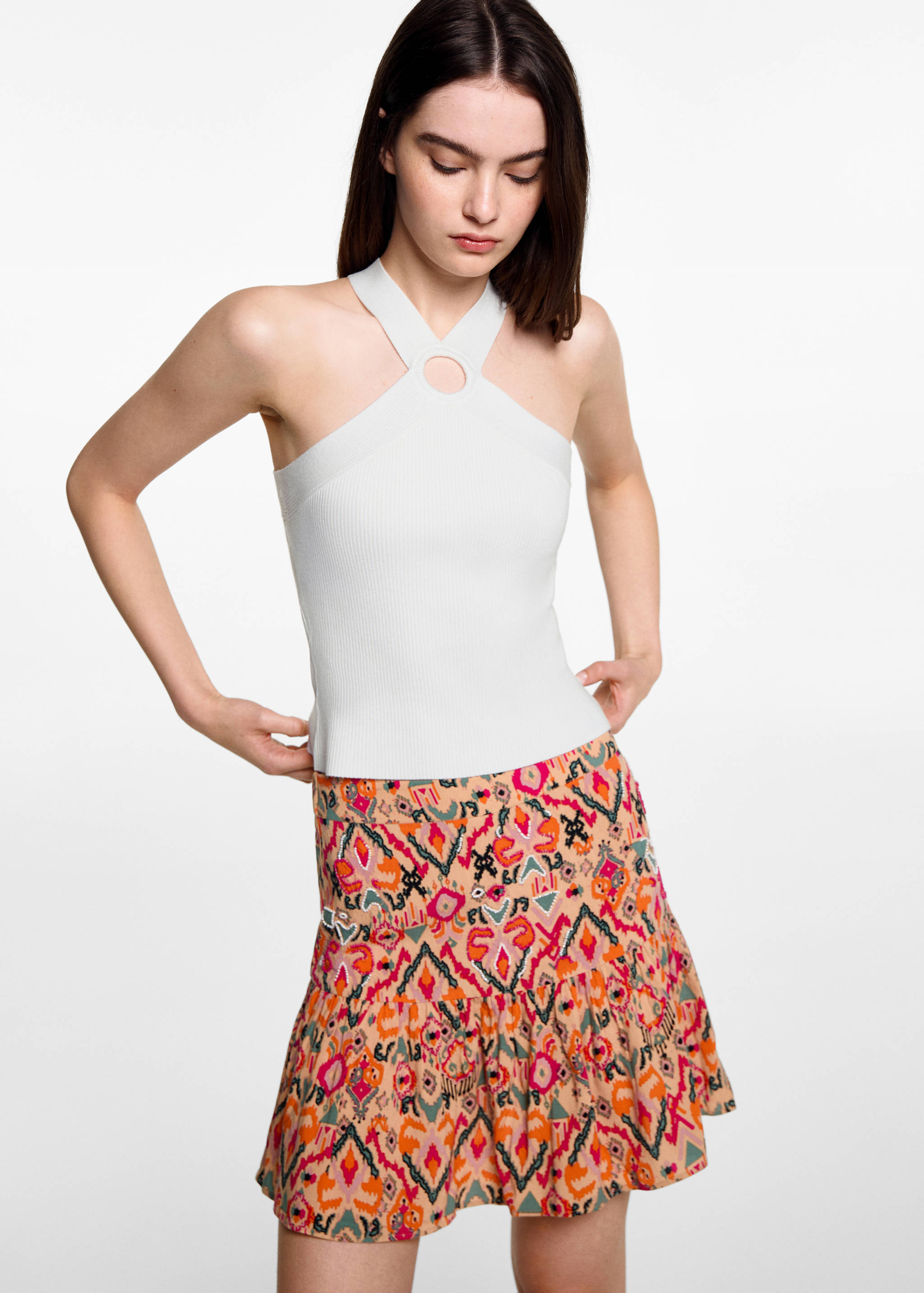 Top maille croisé - Plan moyen