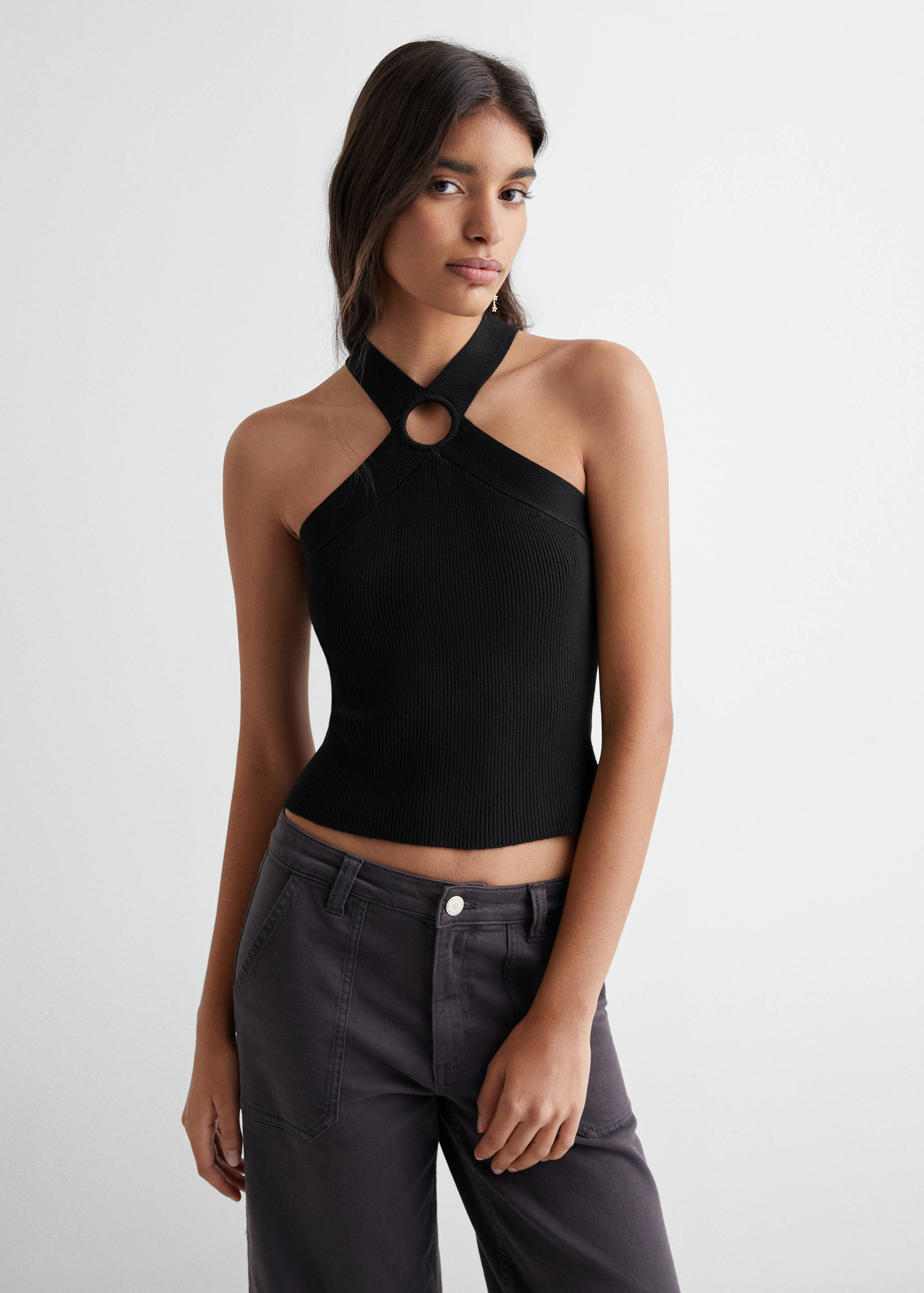 Top maille croisé - Plan moyen