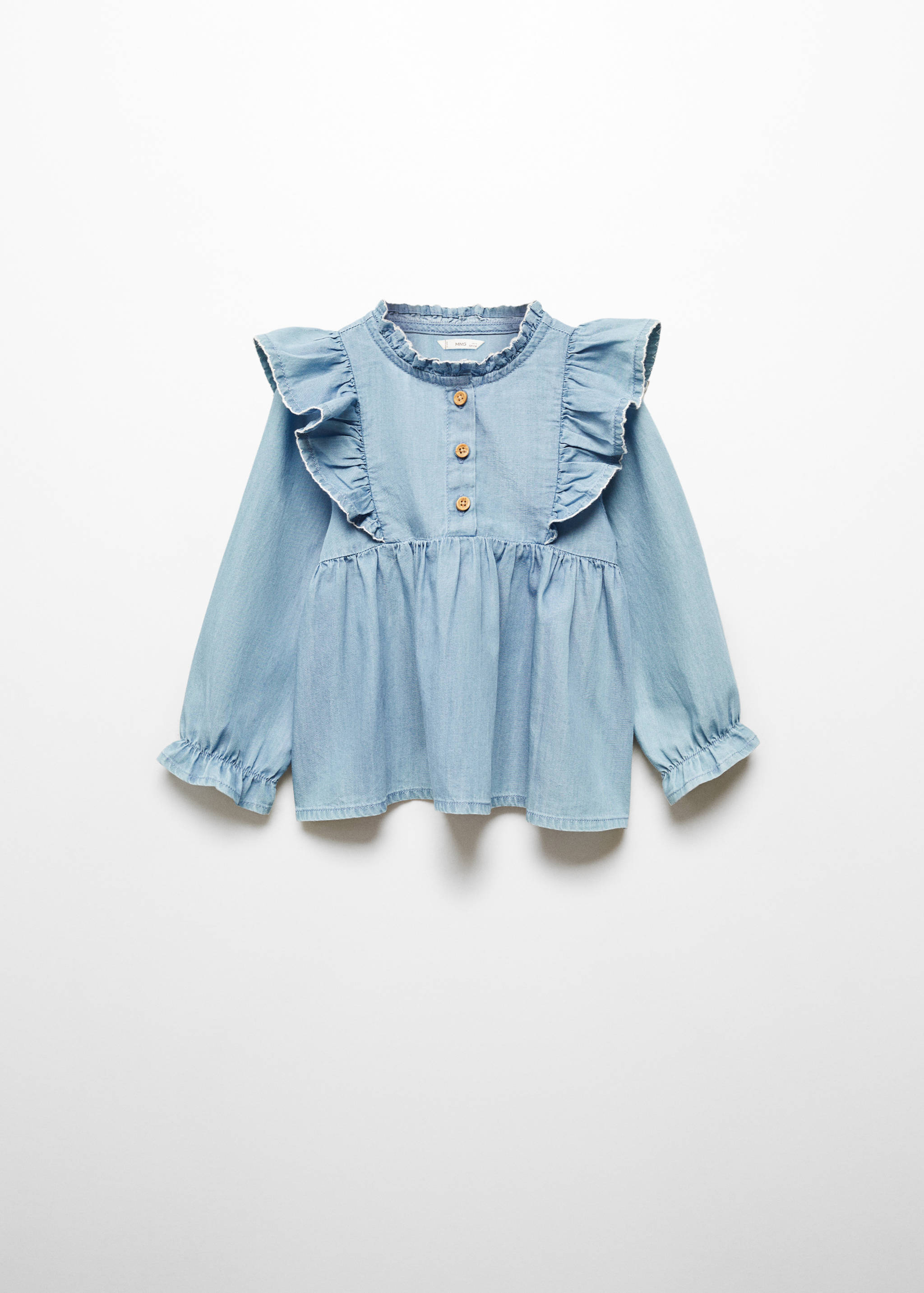 Camisa denim volantes - Artículo sin modelo