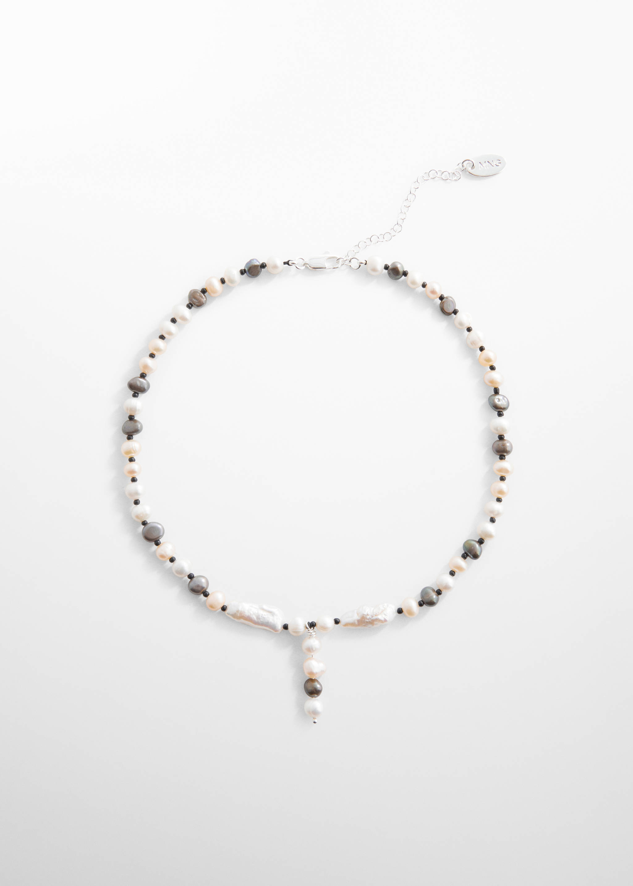 Combined natural pearl necklace - Article without model