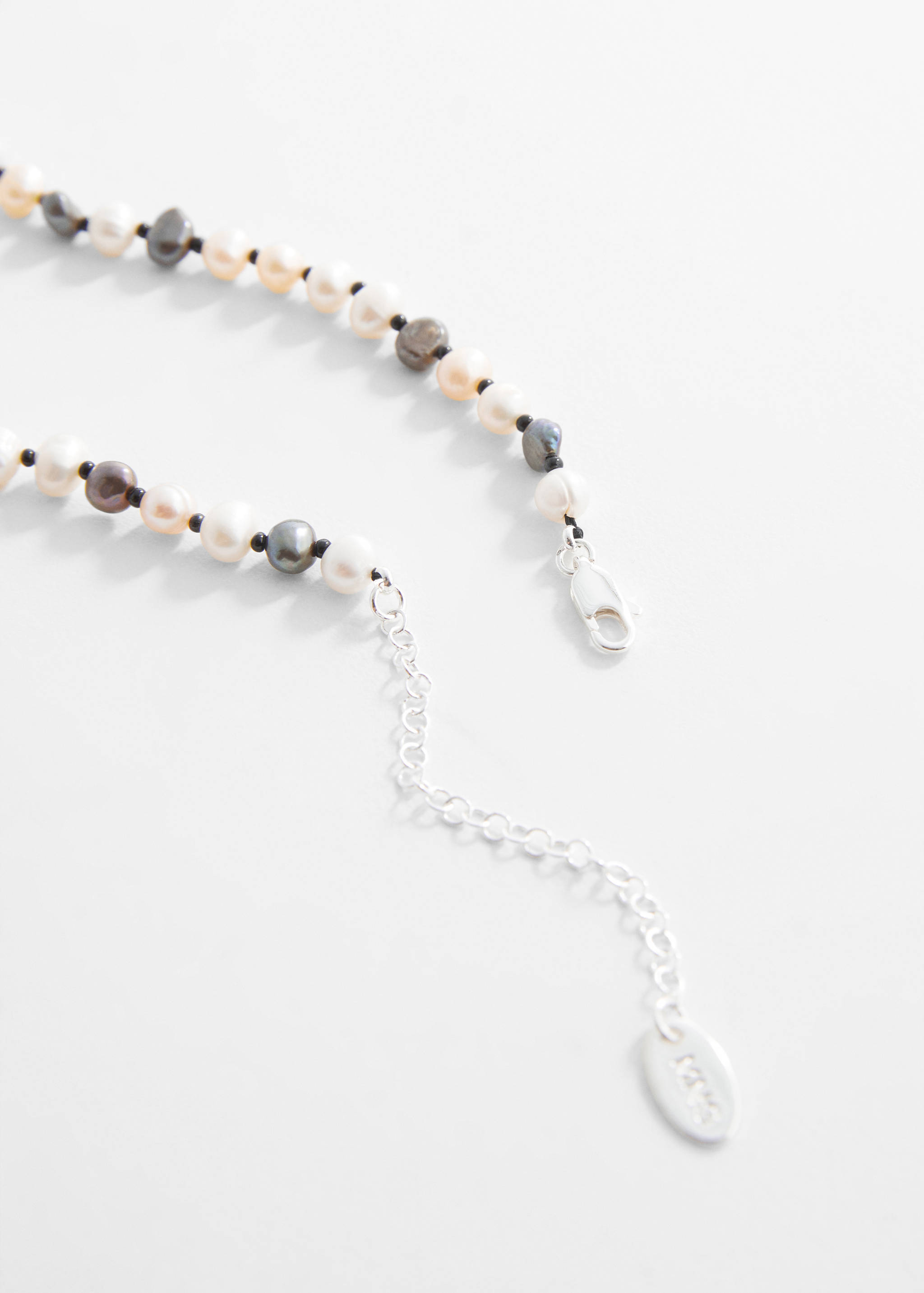 Combined natural pearl necklace - Details of the article 1