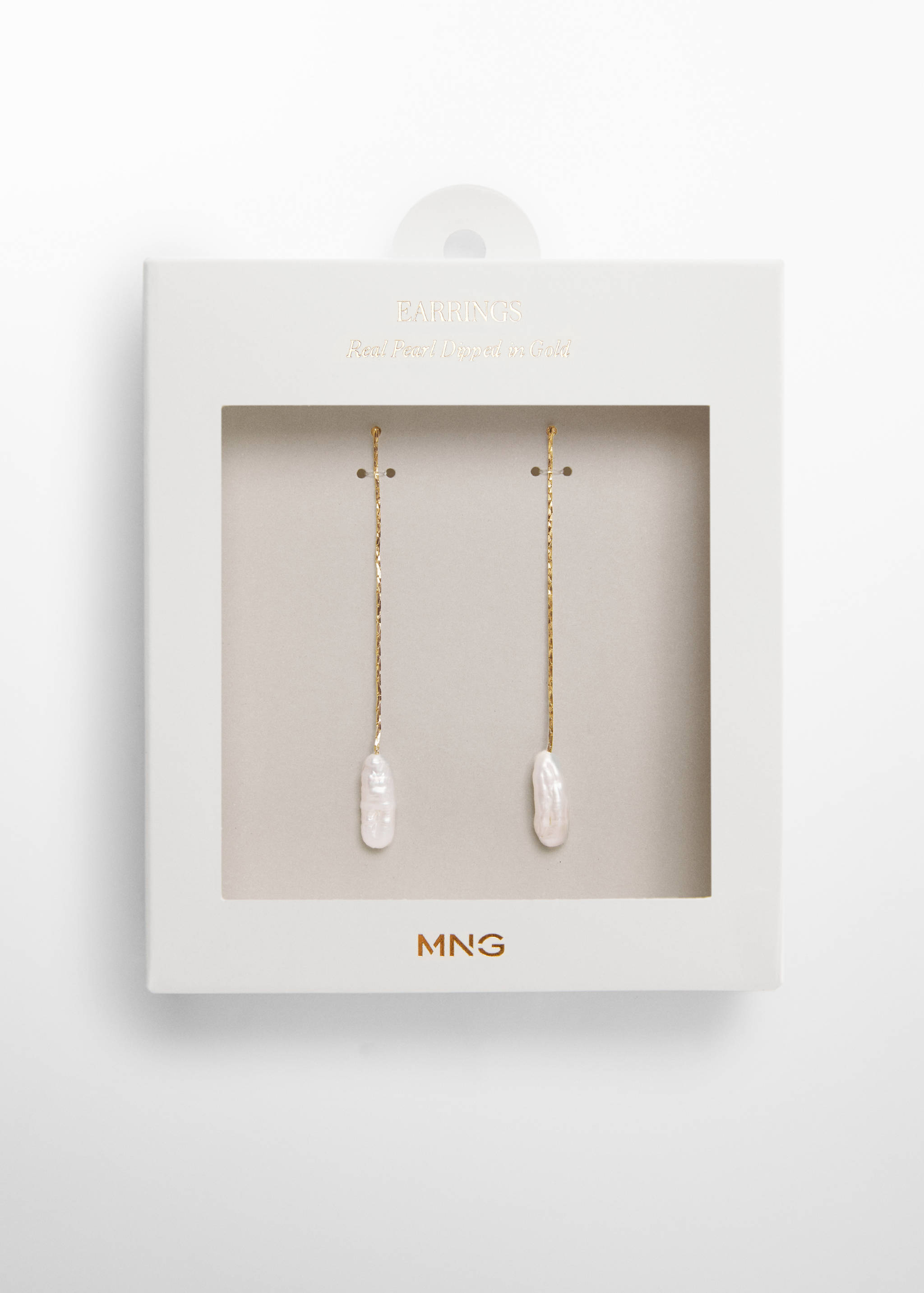 Natural pearl thread earrings - Details of the article 7