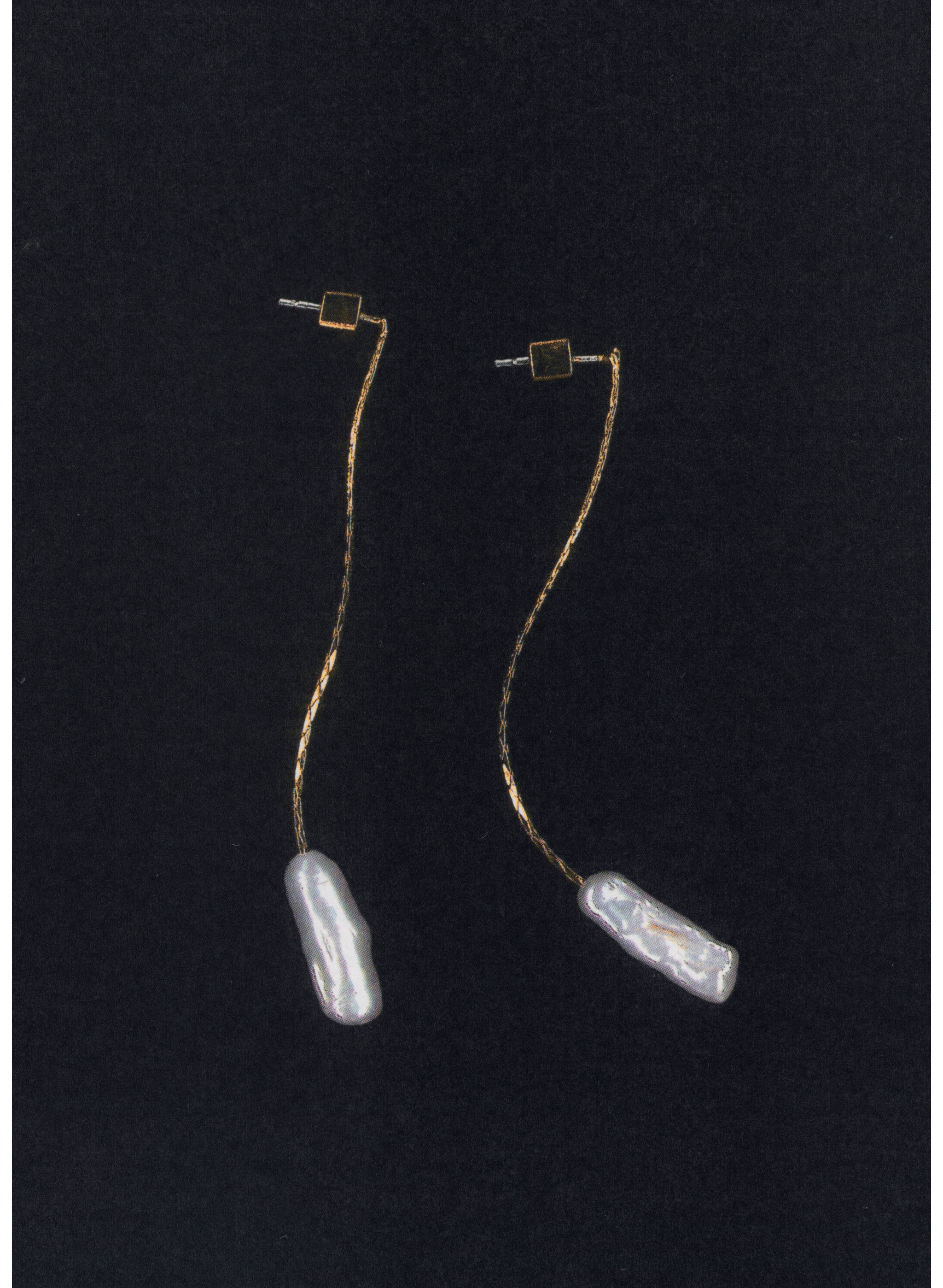 Natural pearl thread earrings - Details of the article 8