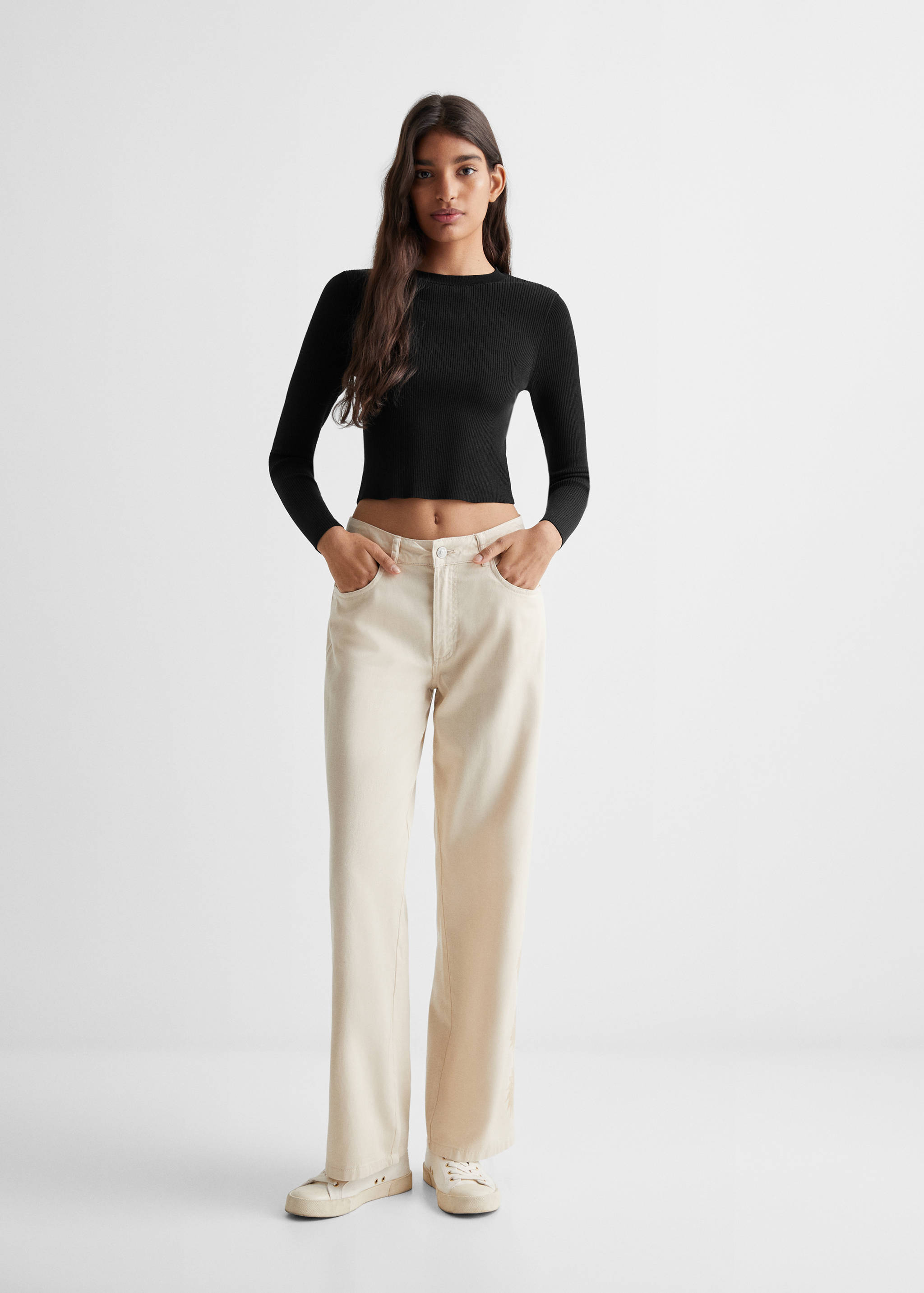 Pull-over maille ouvertures - Plan général