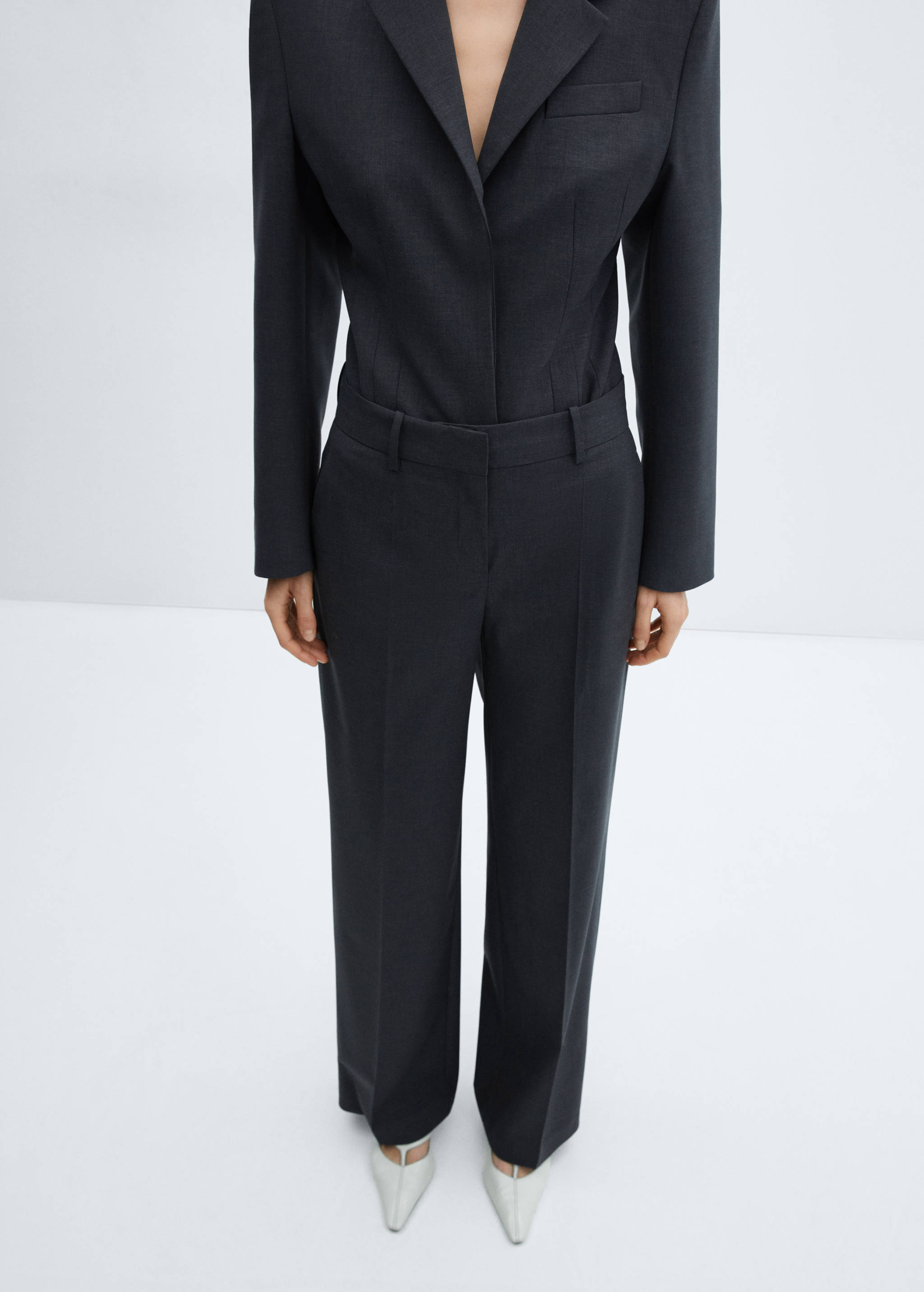 Шерстяные костюмные брюки - Деталь изделия 6