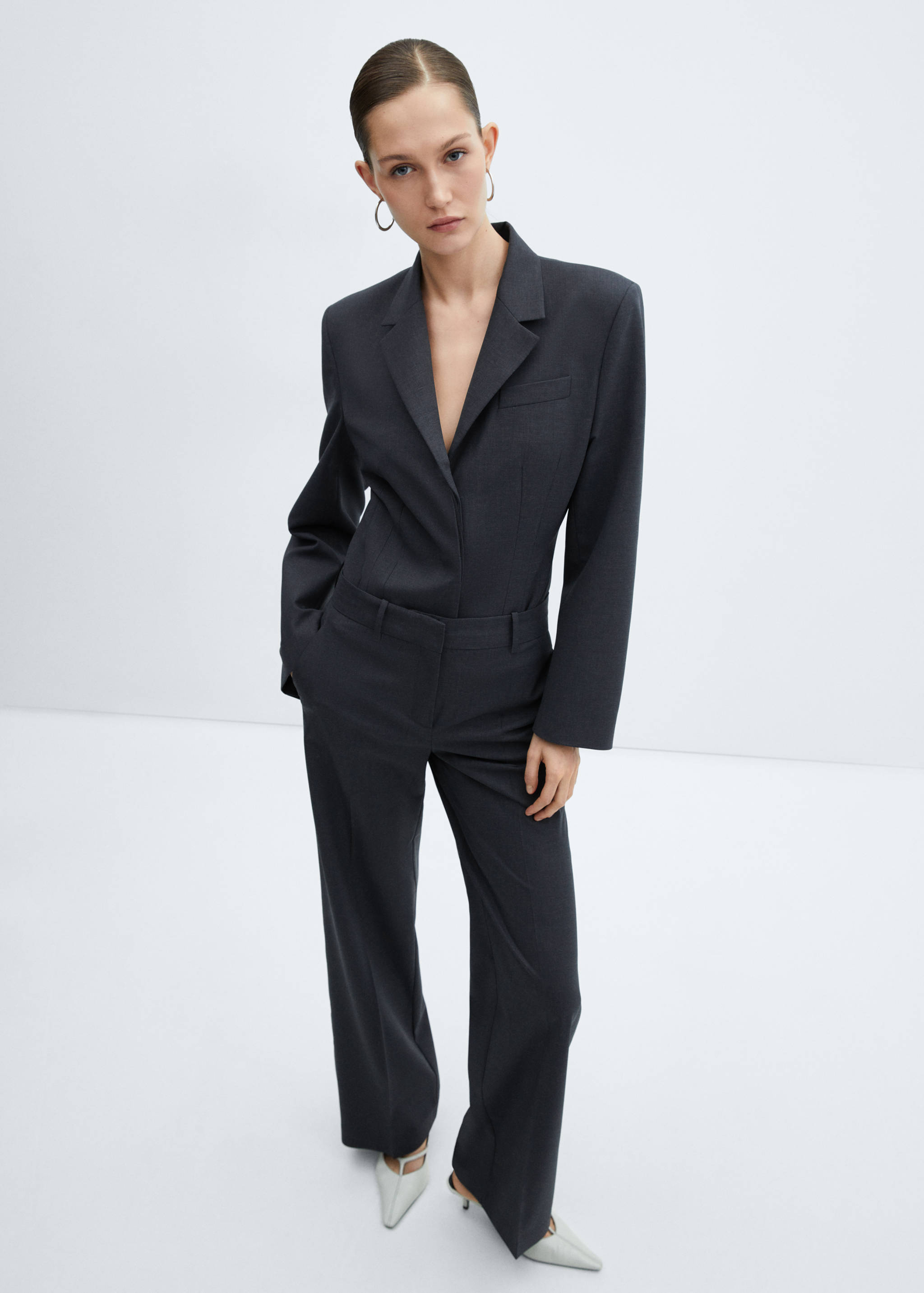 Шерстяные костюмные брюки - Деталь изделия 2