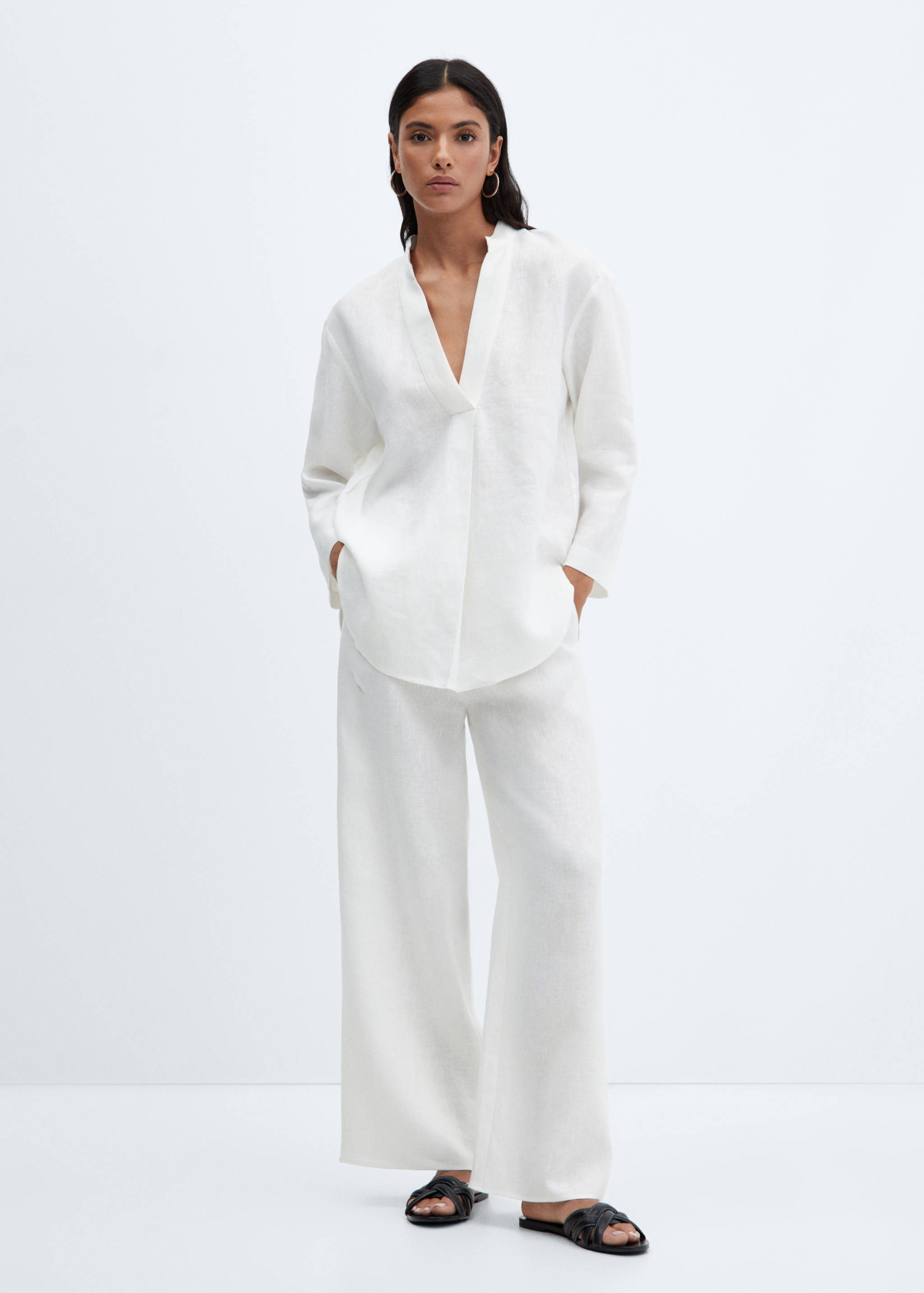 Blouse 100 % lin - Plan général