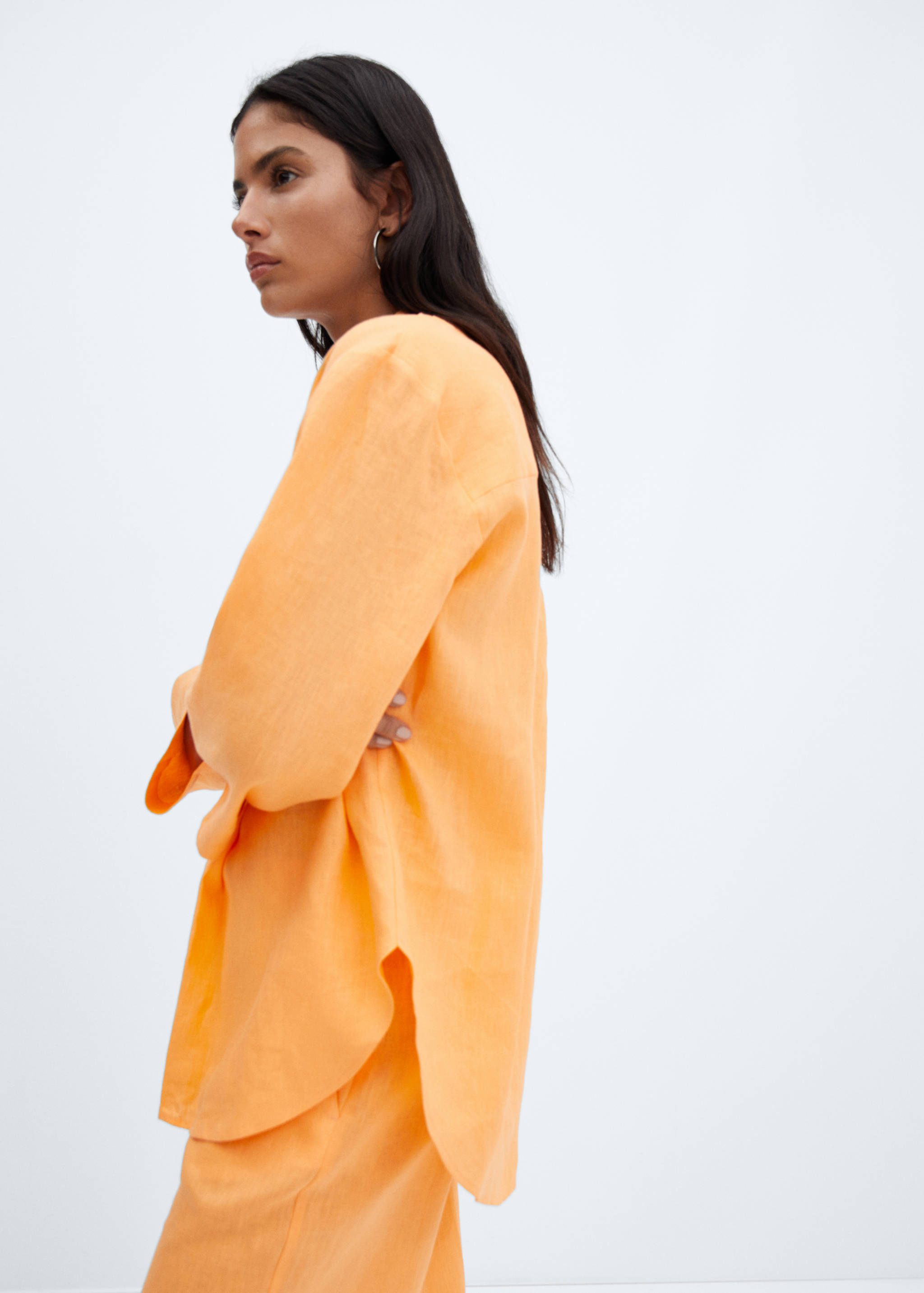 Blouse 100 % lin - Plan moyen