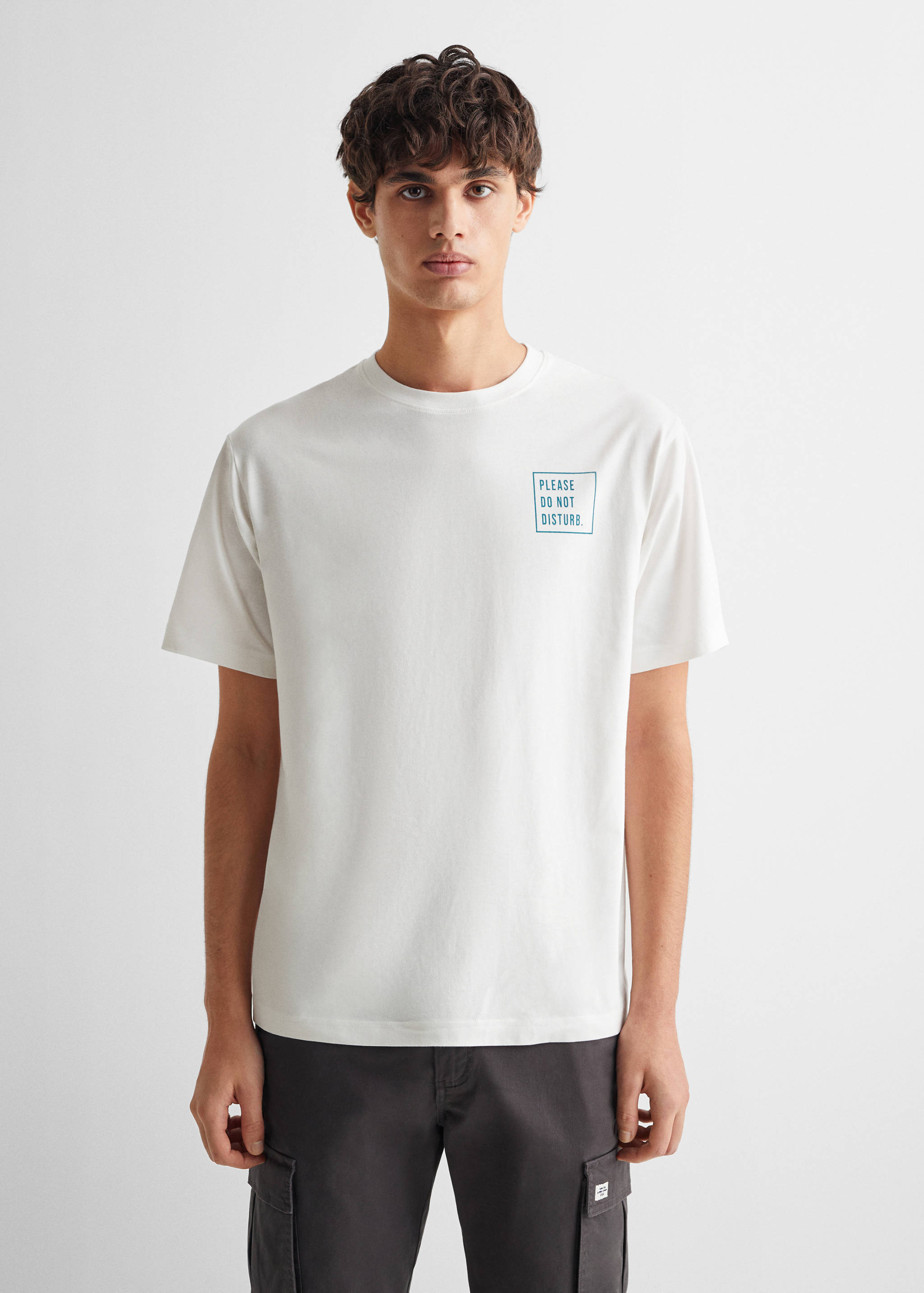 T-shirt coton message - Plan moyen