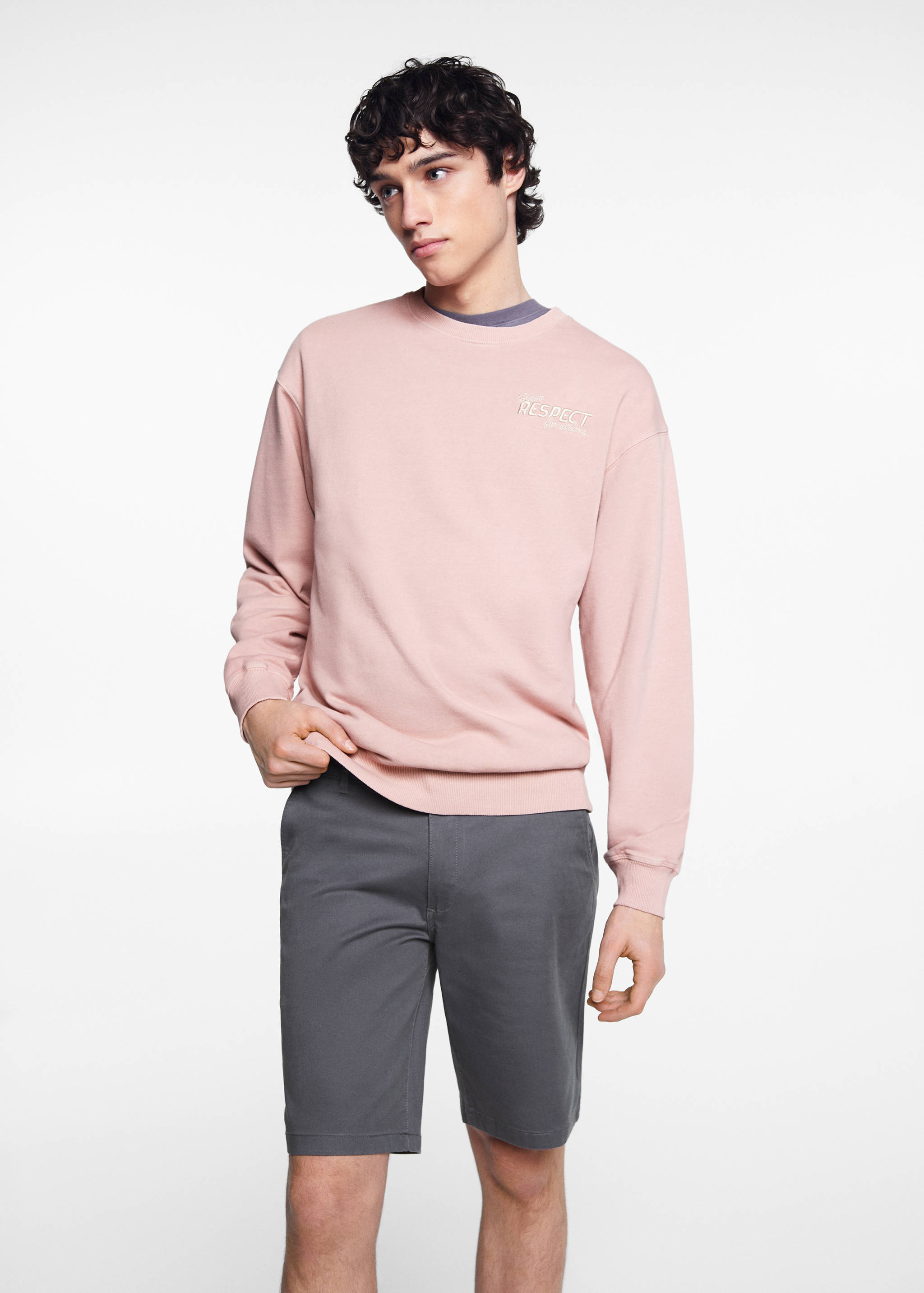 Unisex message sweatshirt - Medium plane