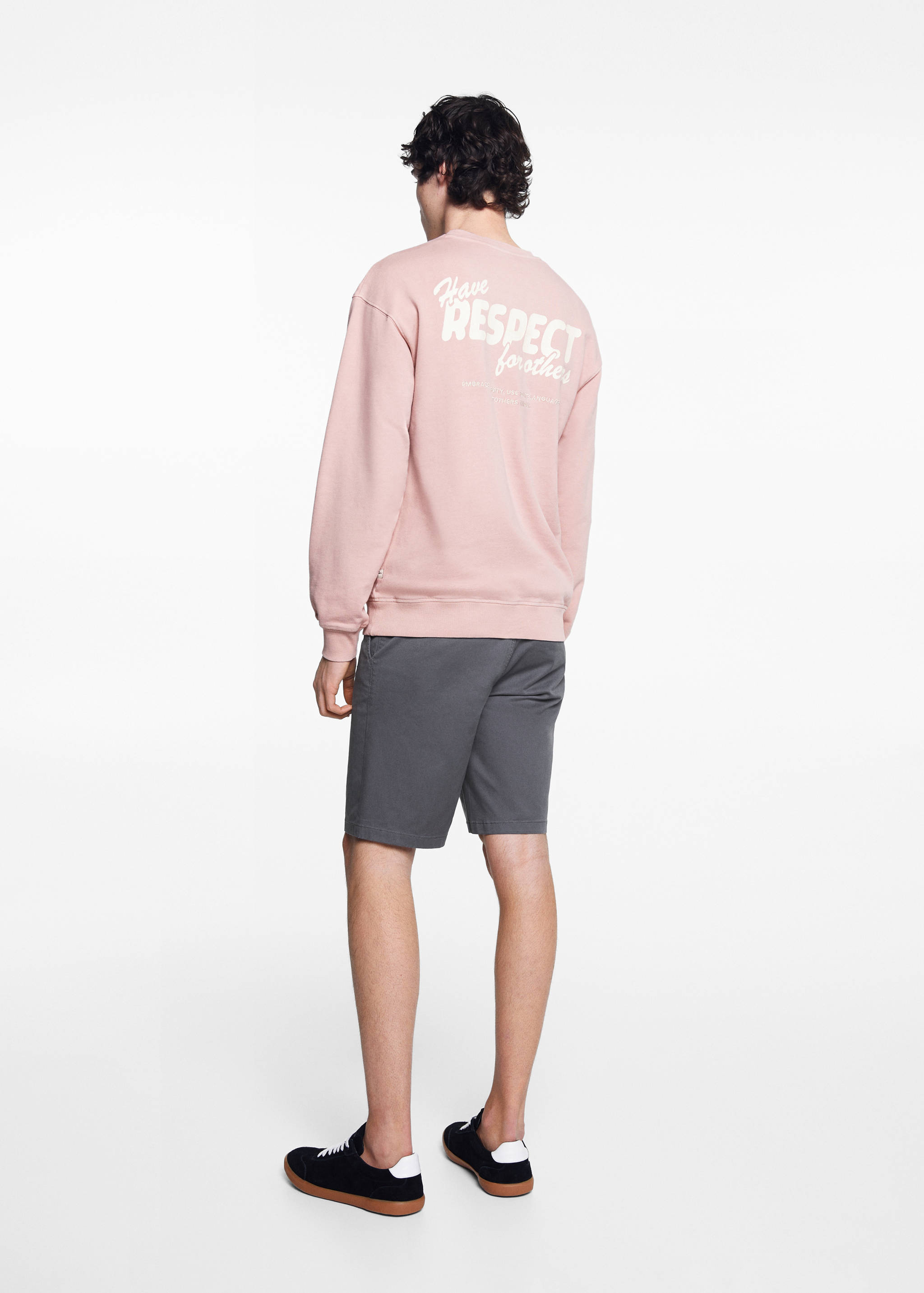 Unisex message sweatshirt - Reverse of the article