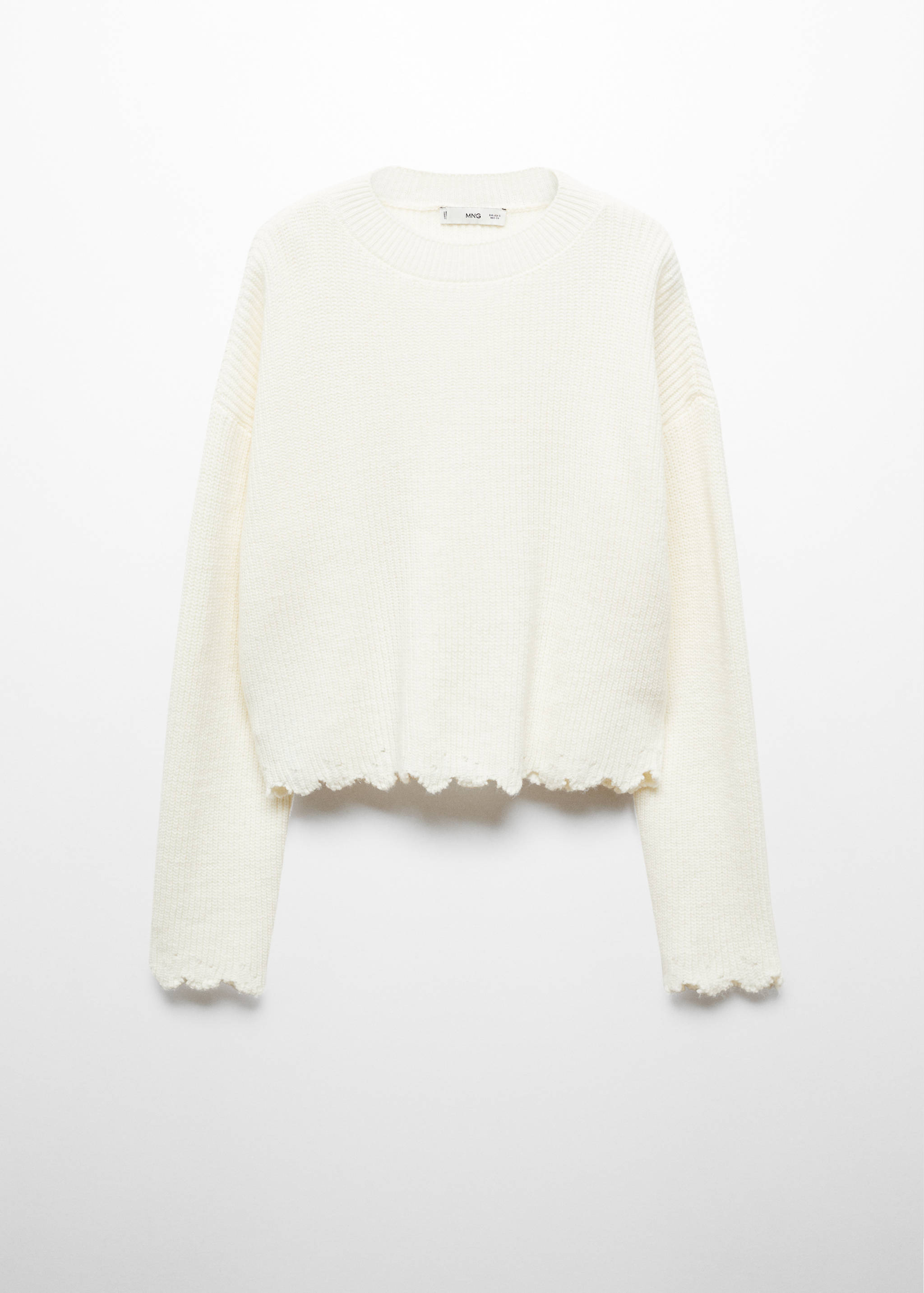 Round-neck knitted sweater - Article without model