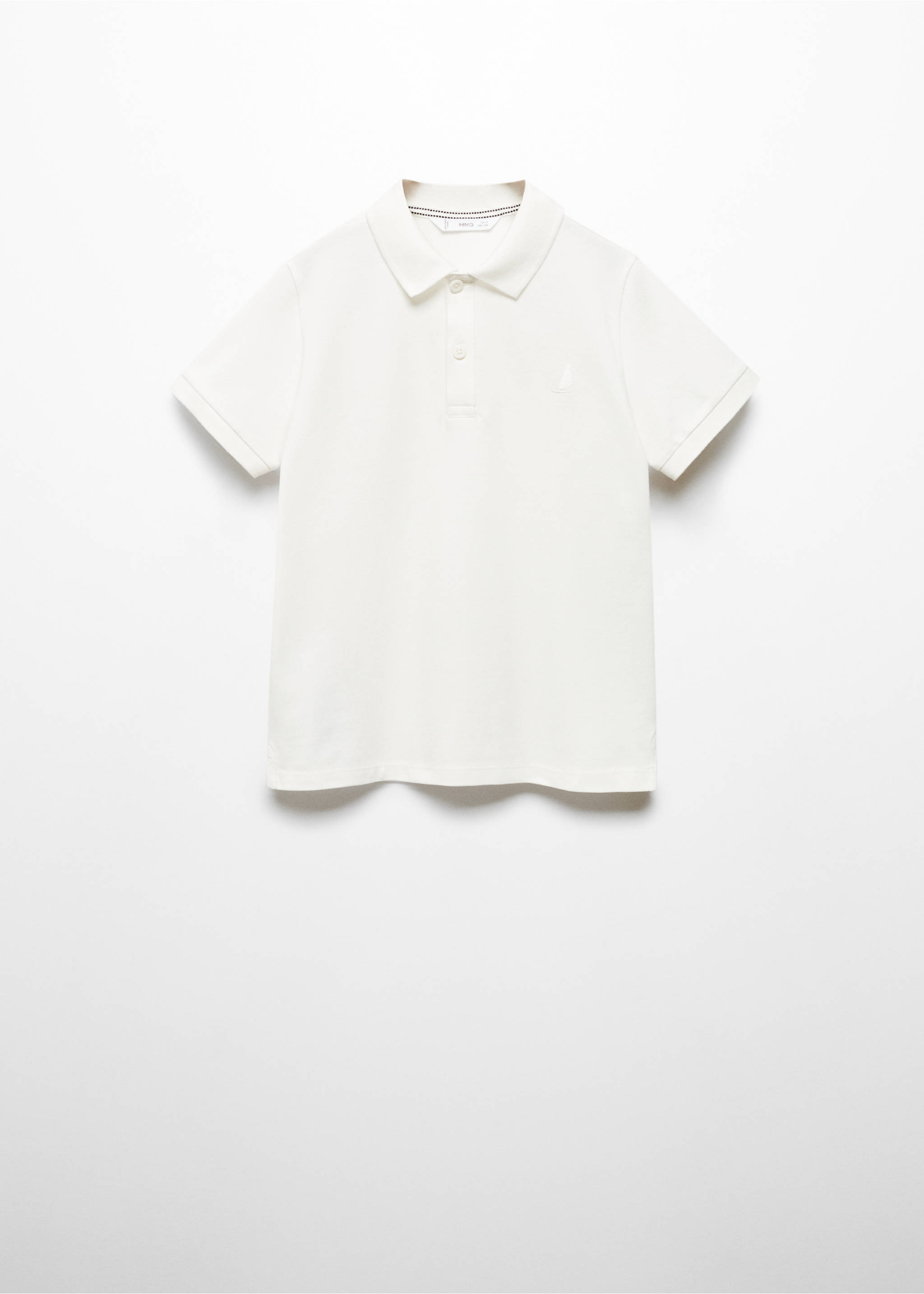 Polo 100 % coton - Article sans modèle, Blanc cassé. Ref: 67075137-00.