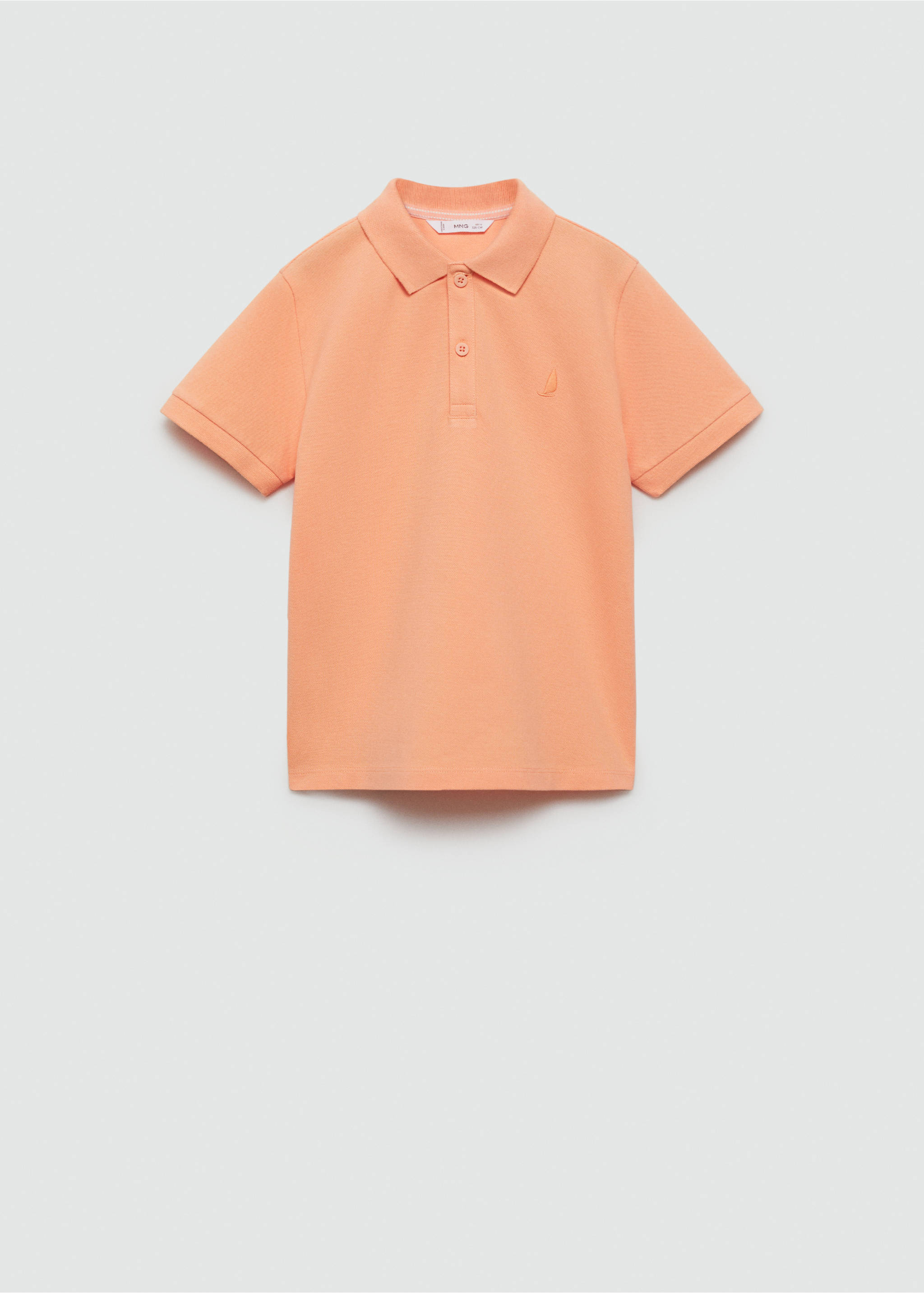 Polo 100 % coton - Article sans modèle, Orange pastel. Ref: 67075137-00.