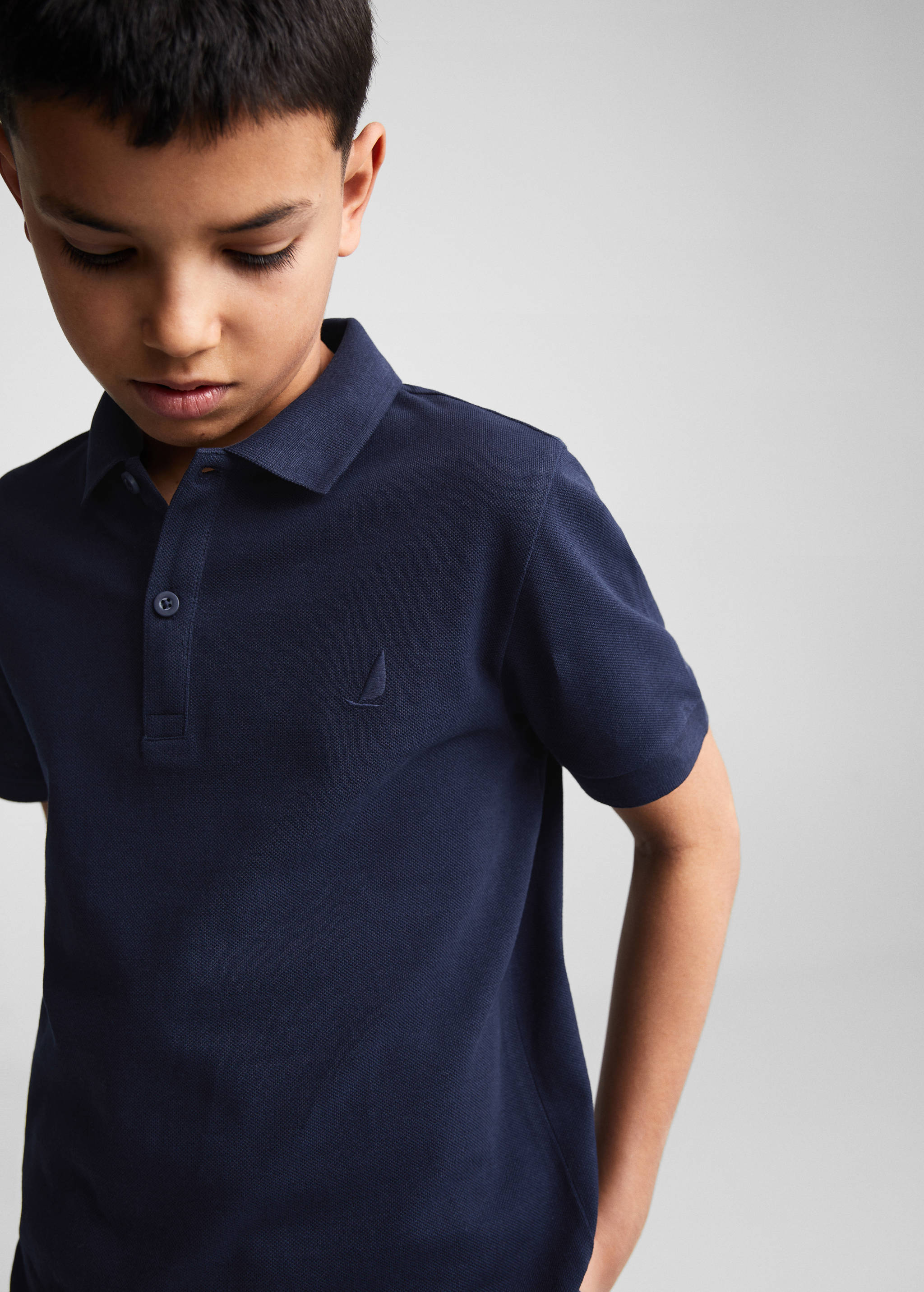 100% cotton polo shirt - Details of the article 1