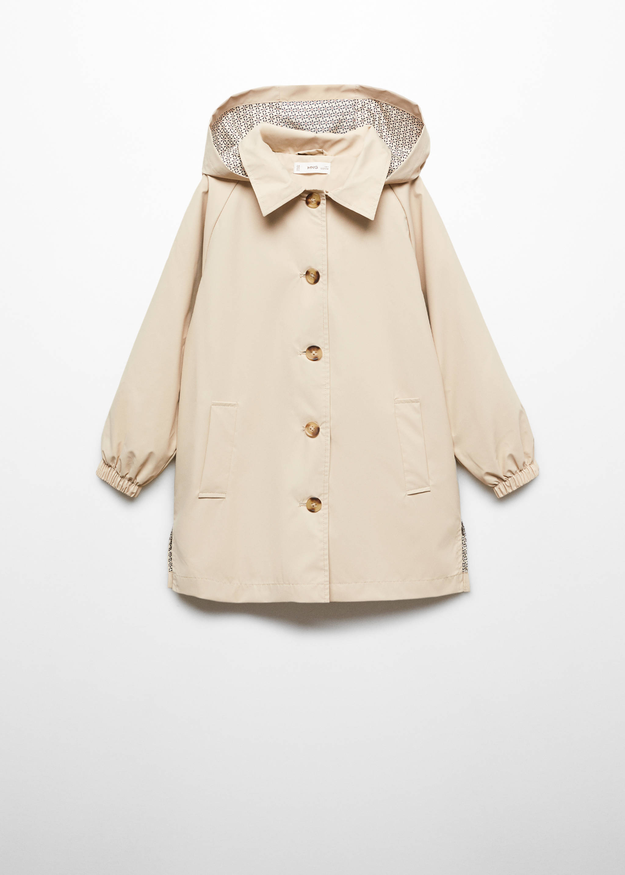 Hooded waterproof trench coat - Article without model