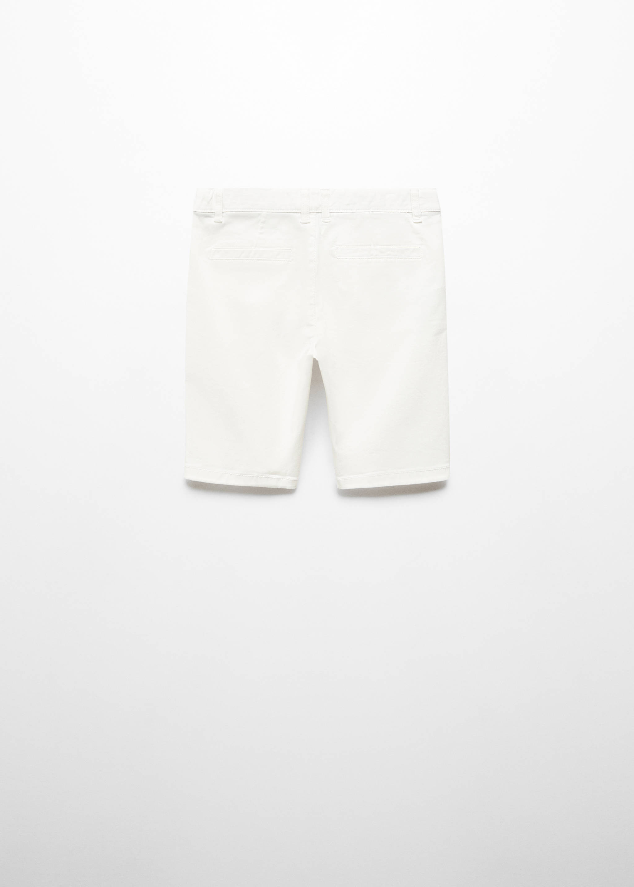 Slim-fit chino cotton bermuda shorts - Reverse of the article