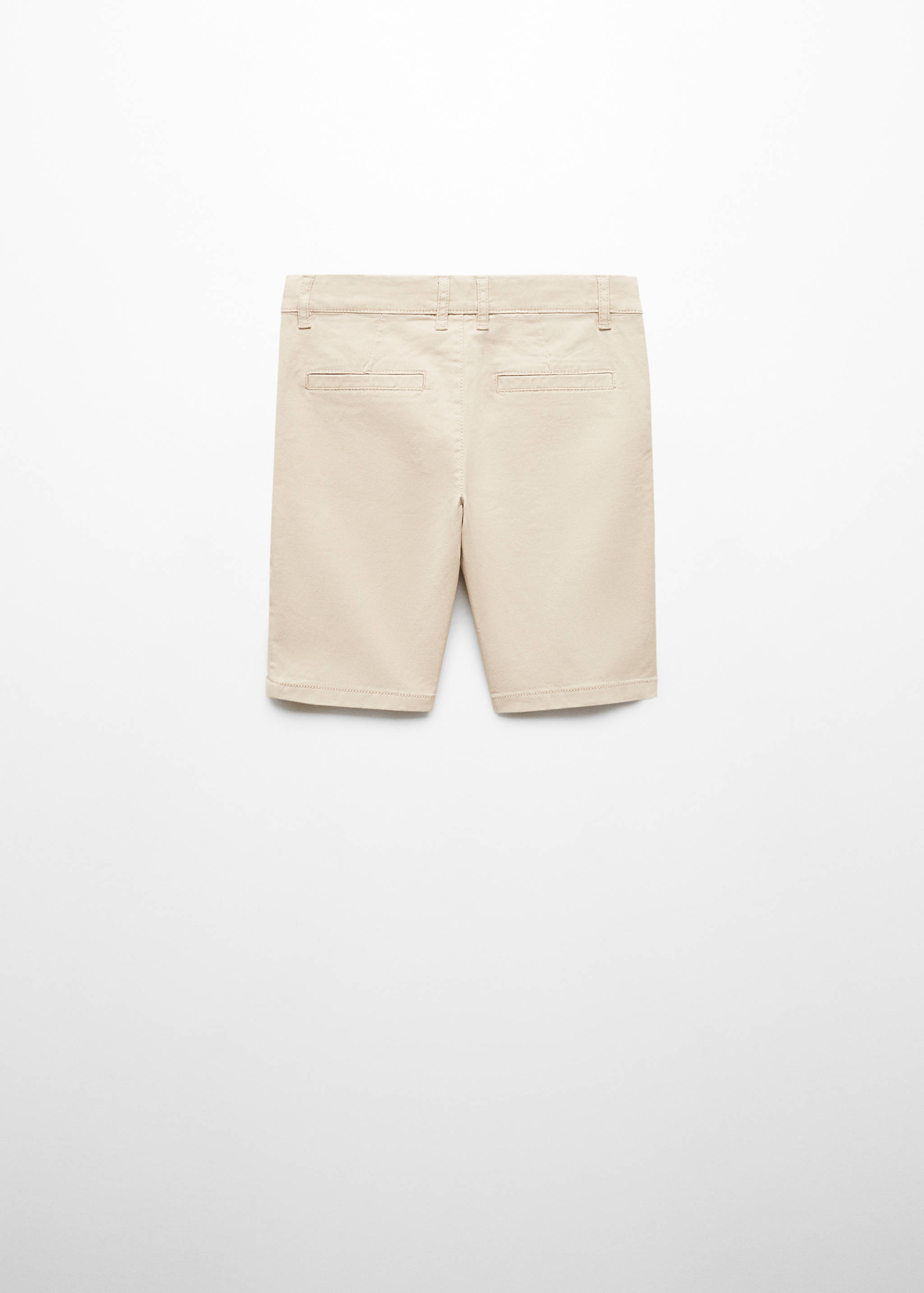 Slim-fit chino cotton bermuda shorts - Reverse of the article