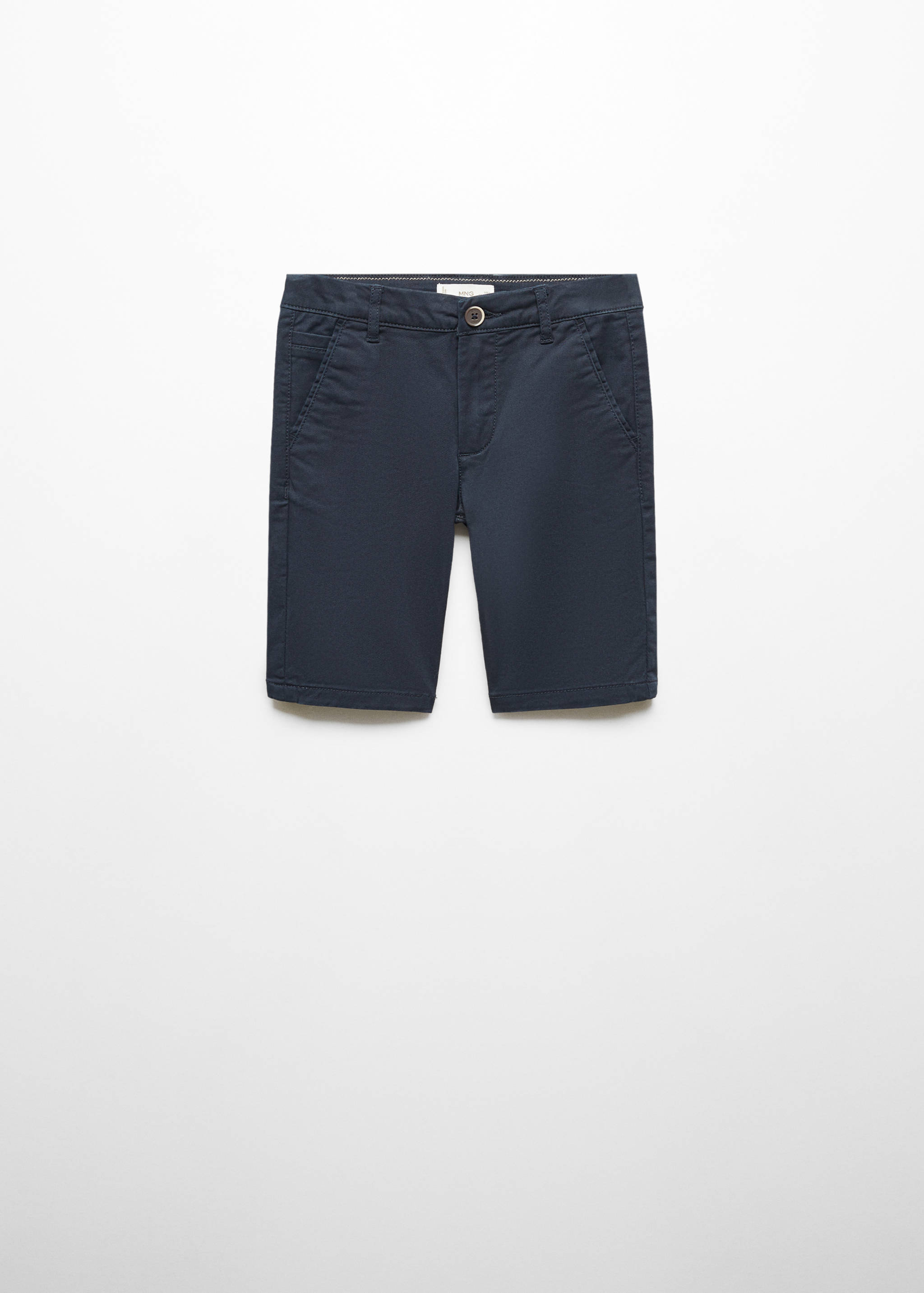 Slim-fit chino cotton bermuda shorts - Article without model