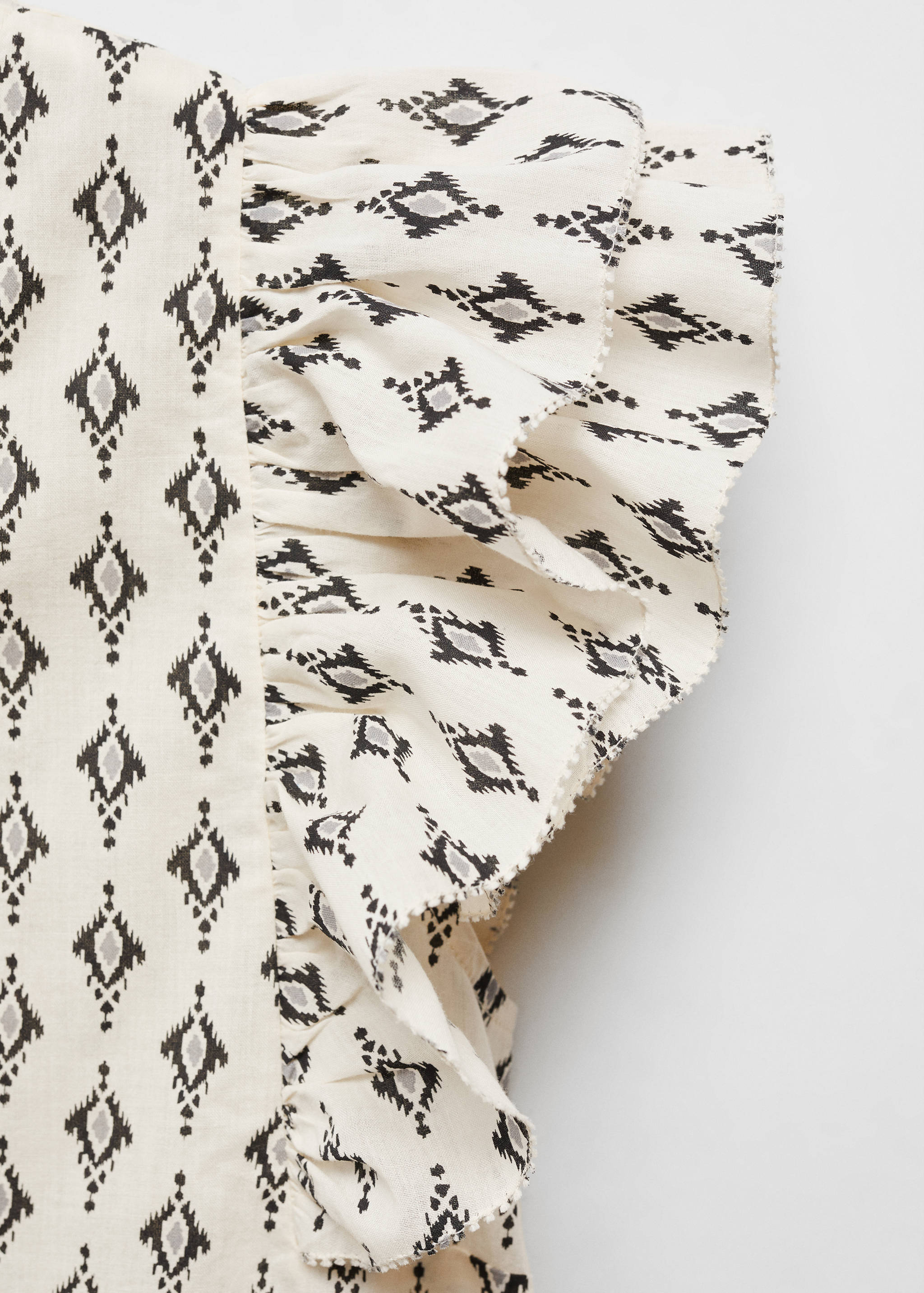 Blouse imprimée à volants - Détail de l'article 8