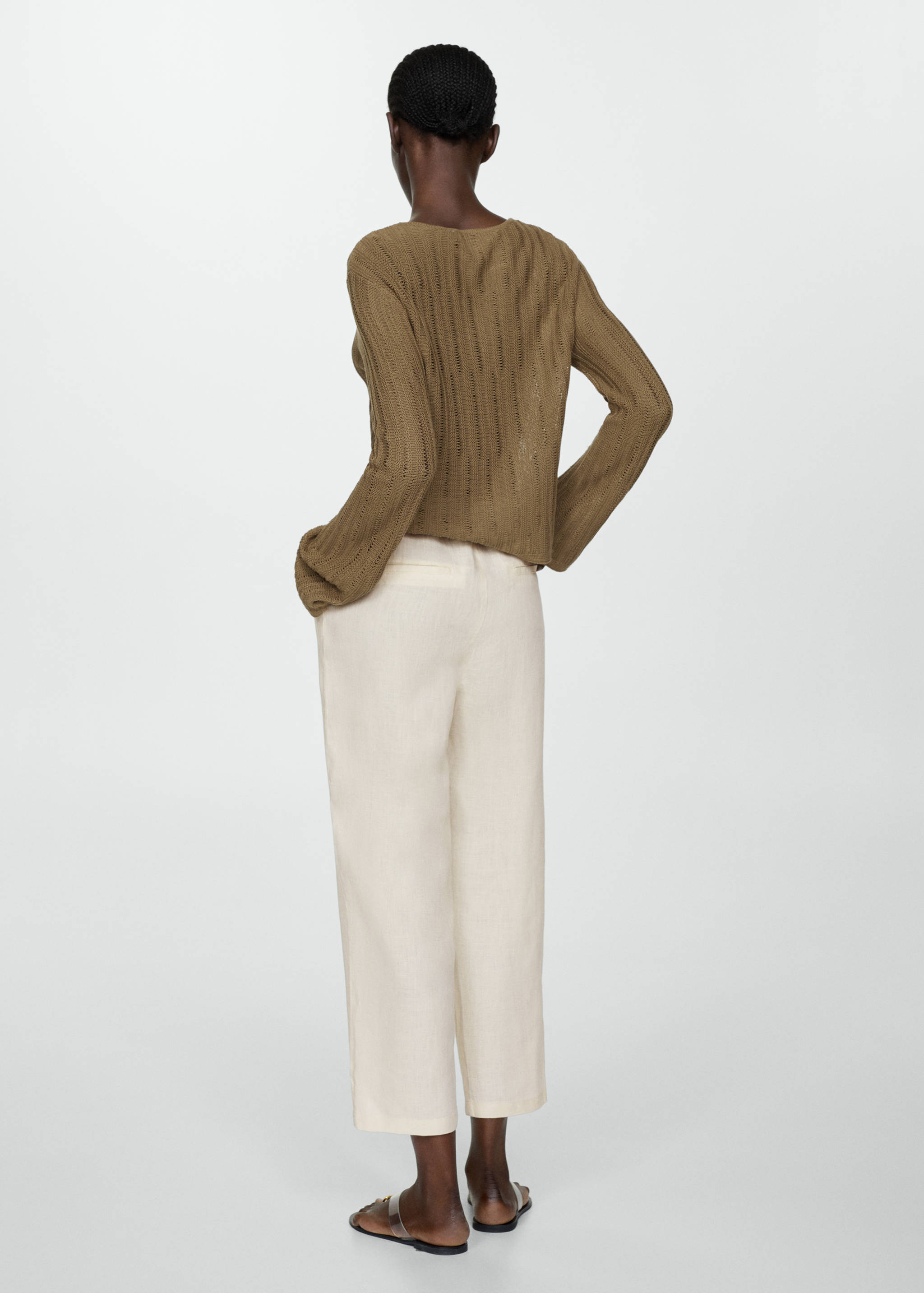 Брюки 100% лен - Обратная сторона изделия