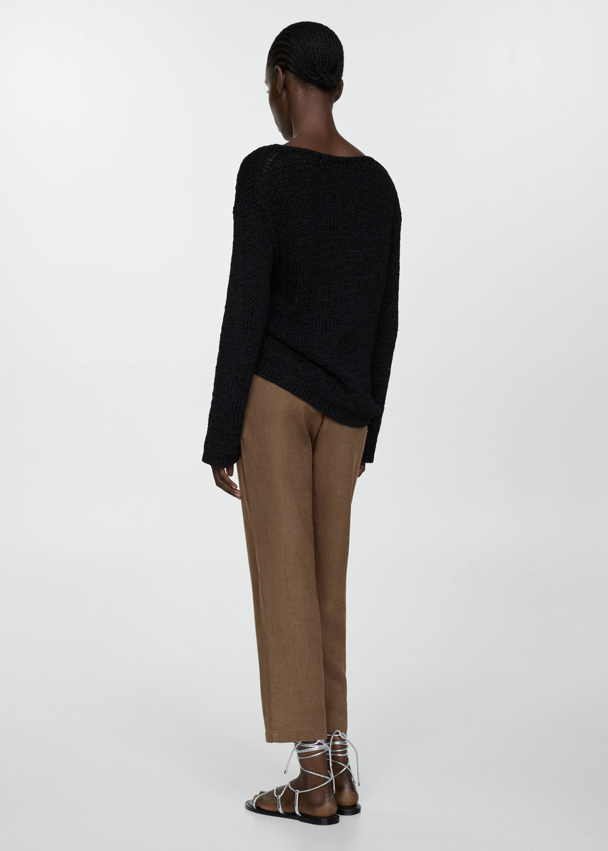 Брюки 100% лен - Обратная сторона изделия