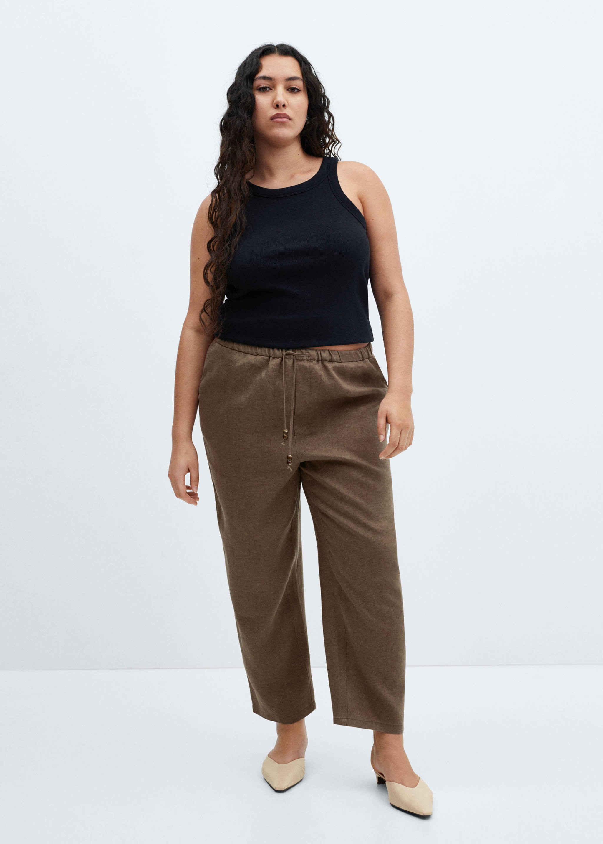 Брюки 100% лен - Деталь изделия 3