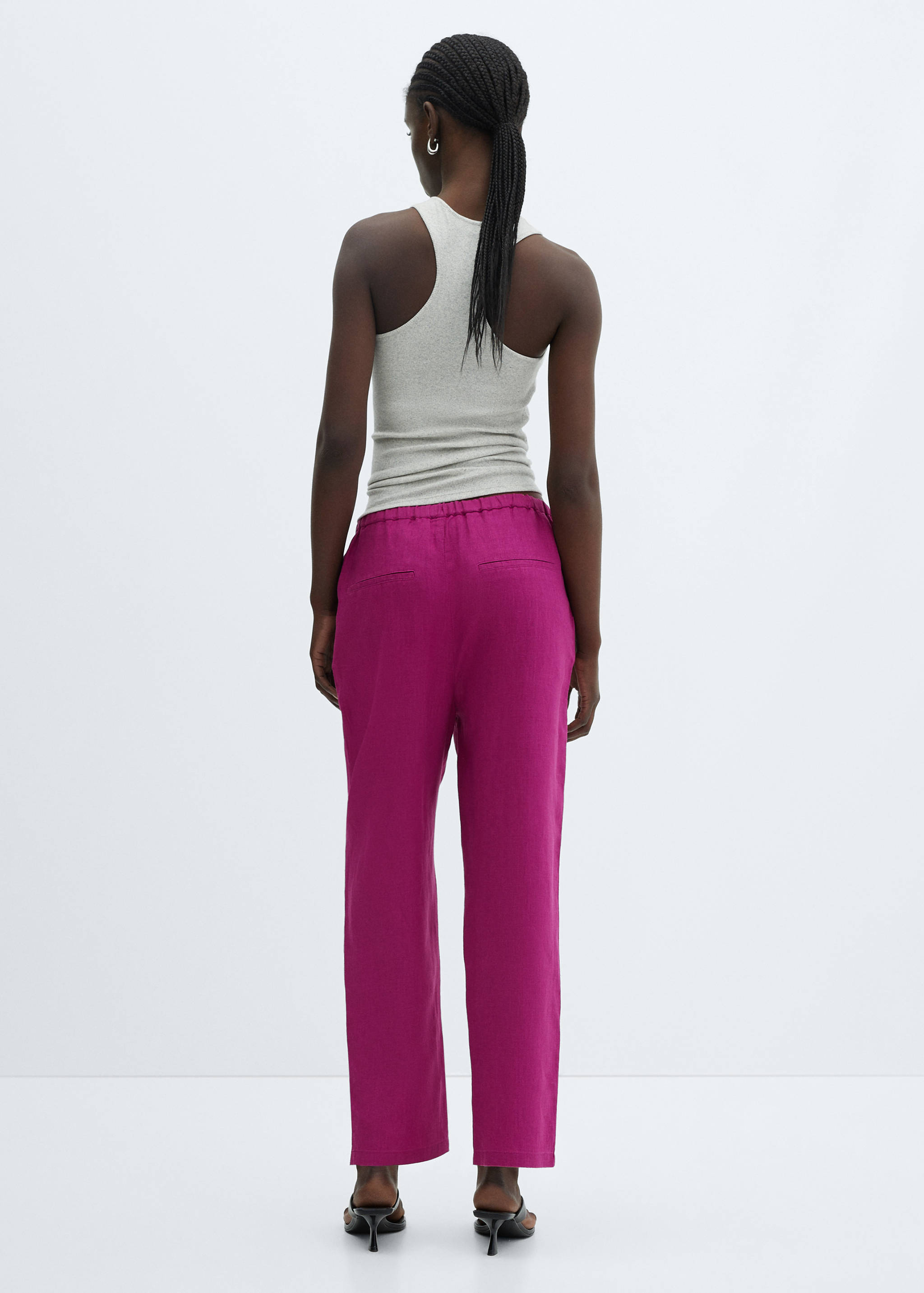 Брюки 100% лен - Обратная сторона изделия