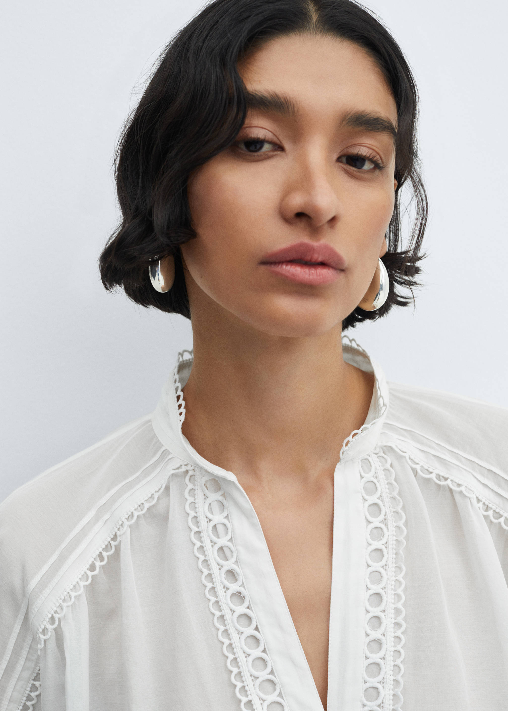 Chemise coton détails ajourés - Détail de l'article 1