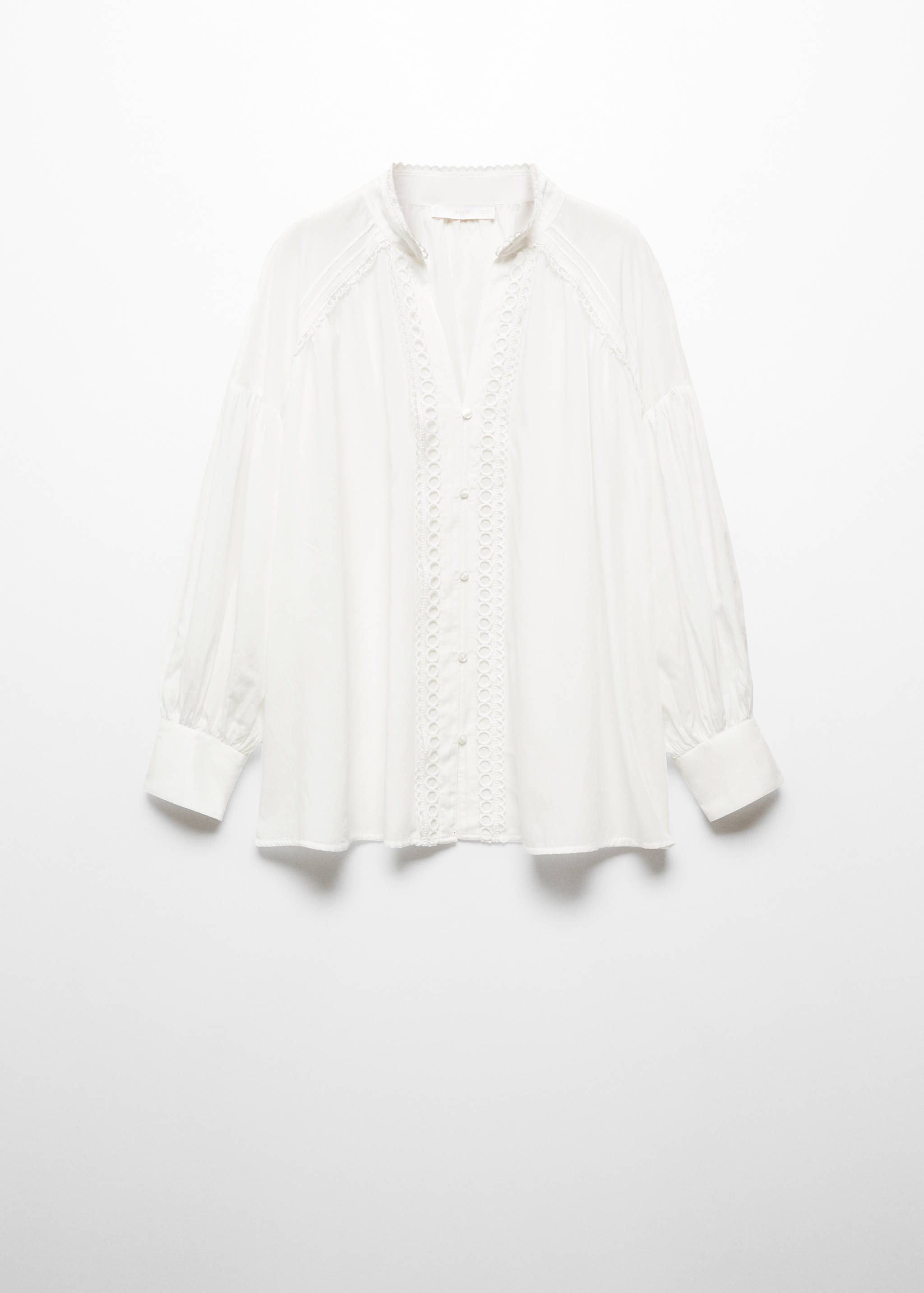 Chemise coton détails ajourés - Article sans modèle