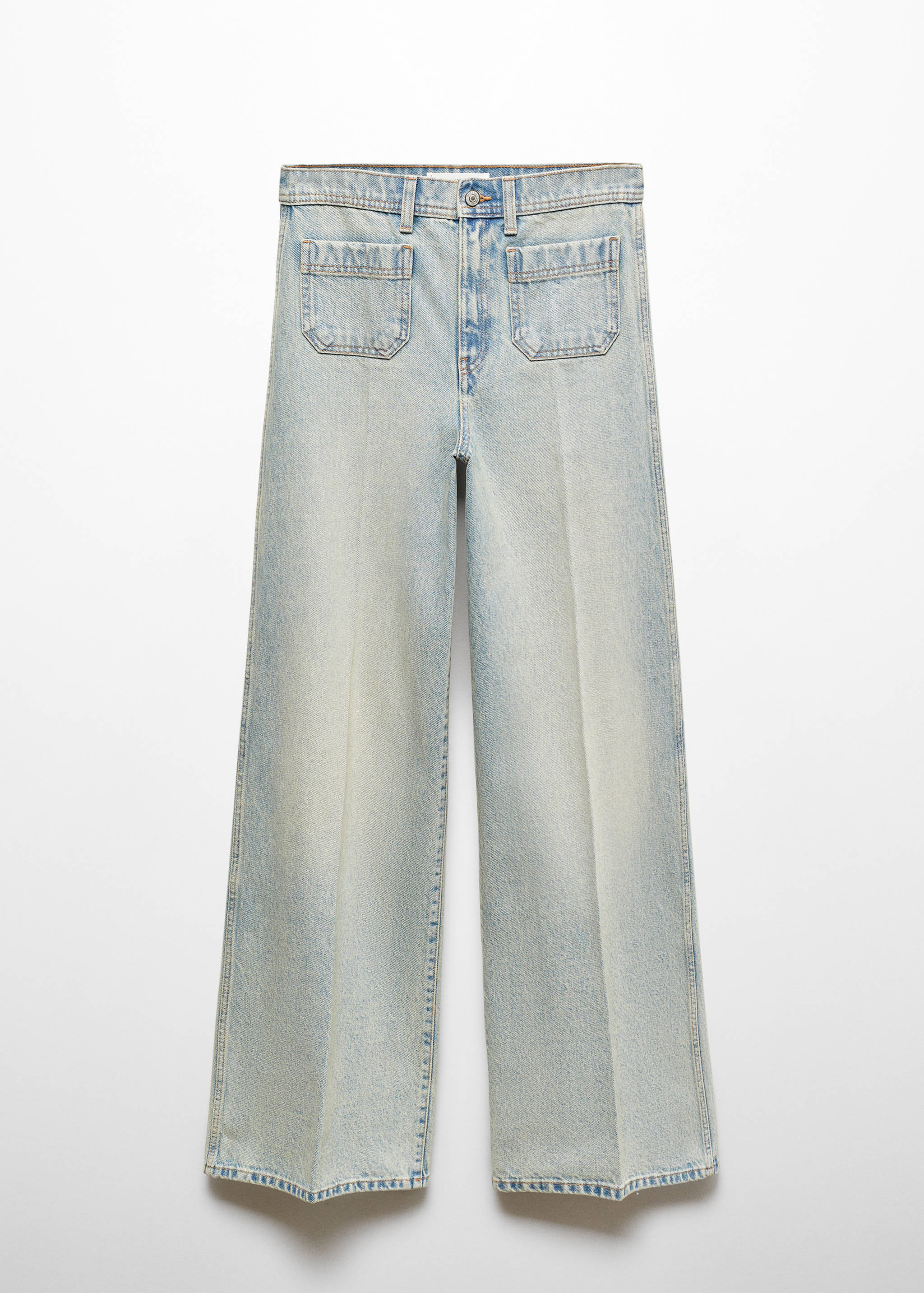 Jeans wideleg bolsillos - Artículo sin modelo