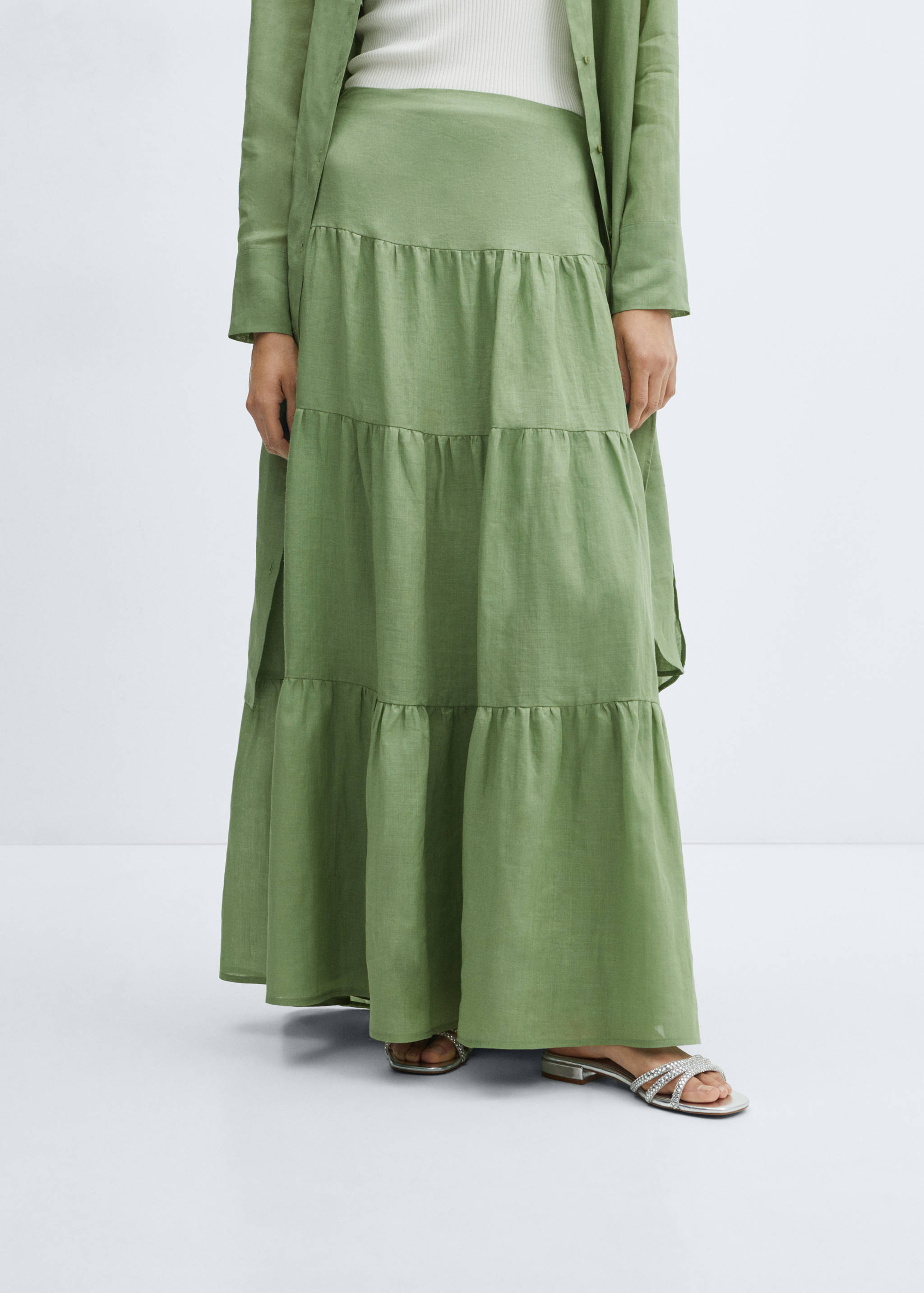 Φούστα μάξι ραμί - Μεσαίο πλάνο