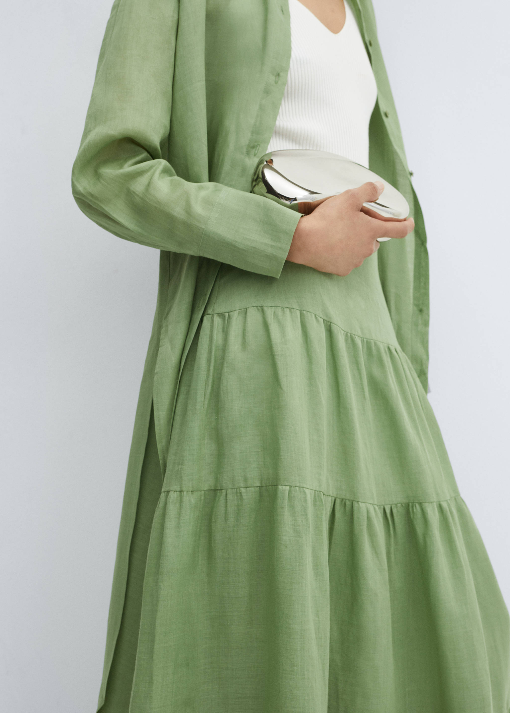 Φούστα μάξι ραμί - Λεπτομέρεια του προϊόντος 6