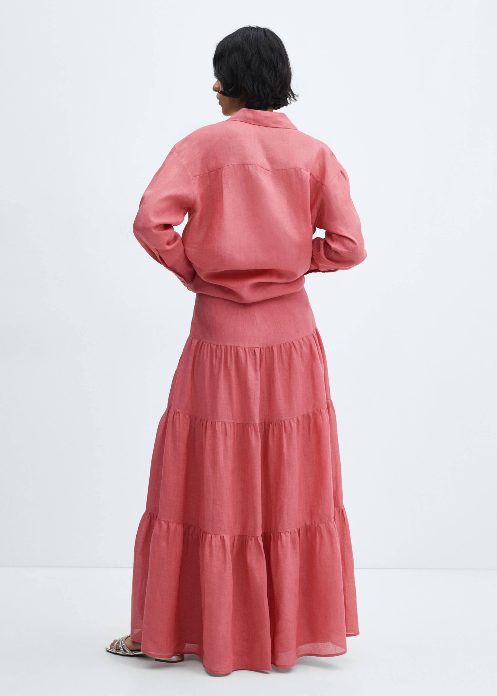 Φούστα μάξι ραμί - Πίσω όψη προϊόντος