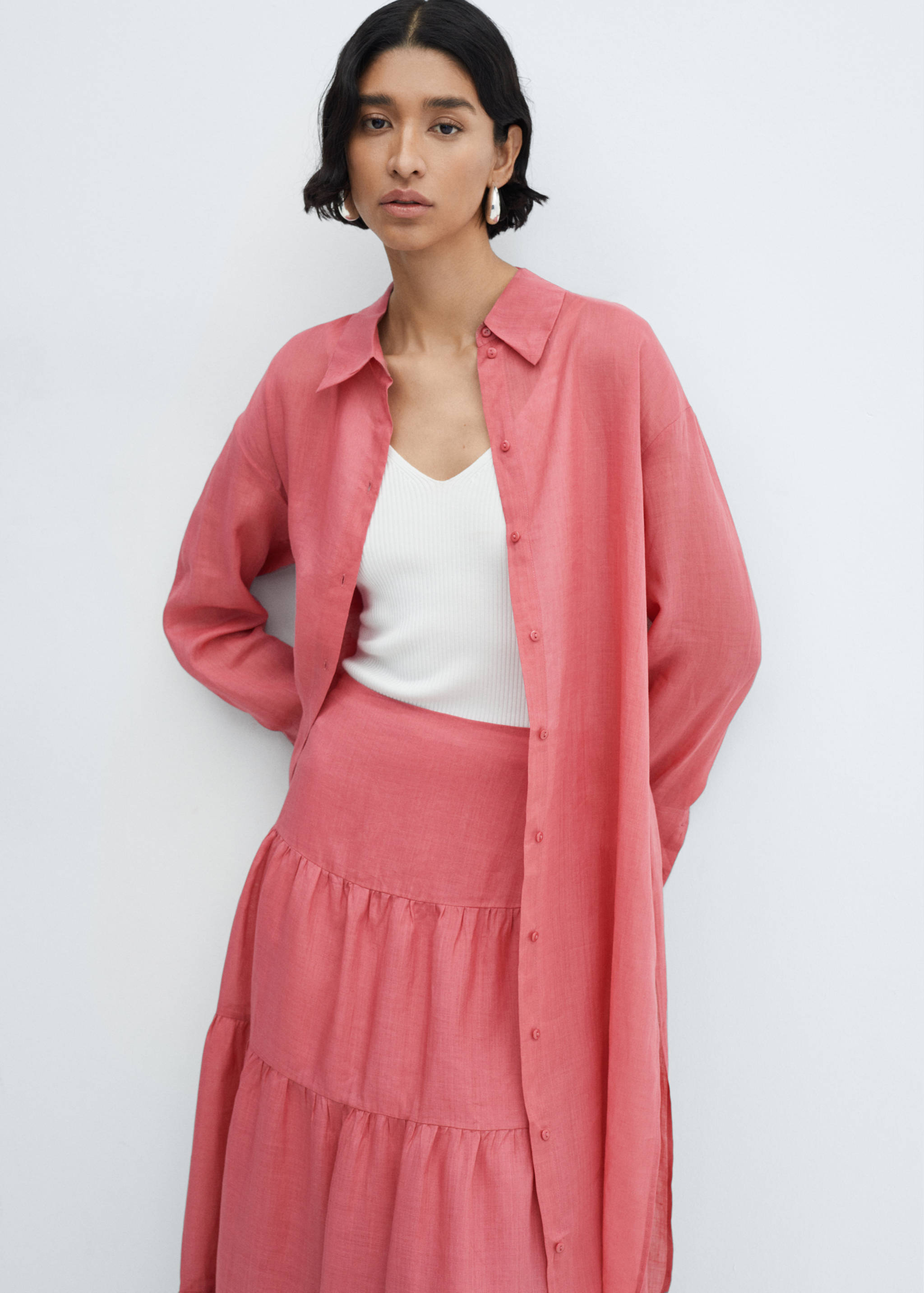 Φούστα μάξι ραμί - Λεπτομέρεια του προϊόντος 1