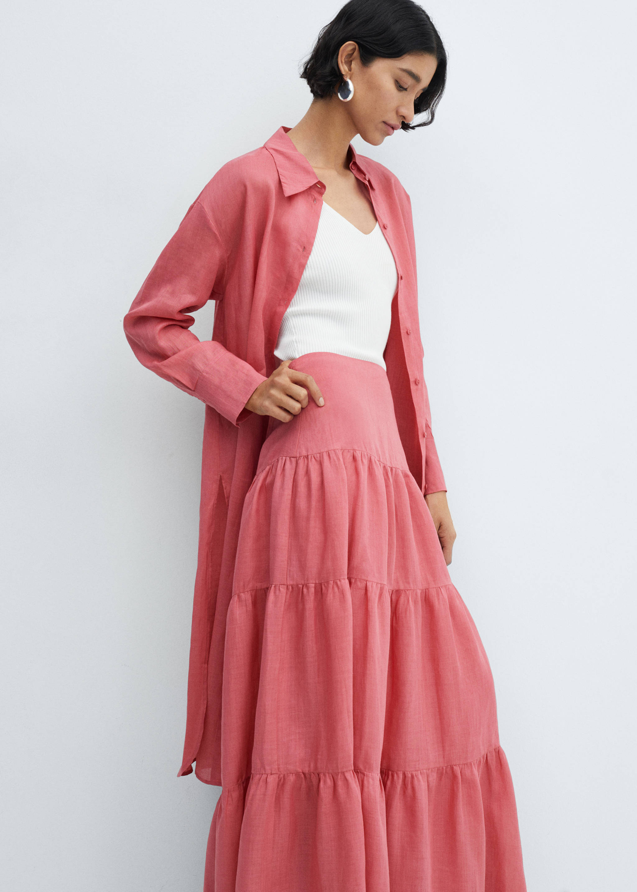 Φούστα μάξι ραμί - Λεπτομέρεια του προϊόντος 2