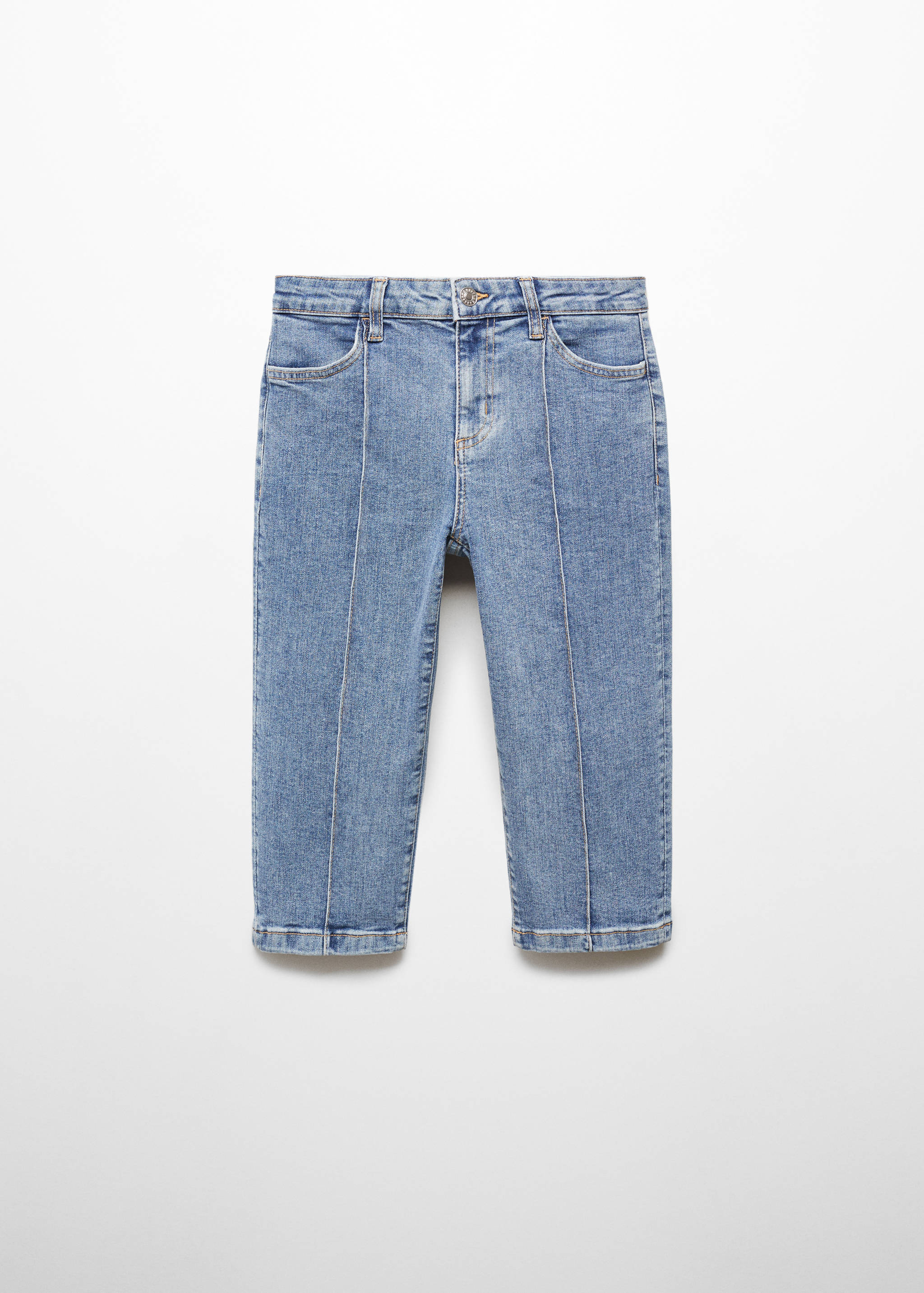 Capri jeans with decorative stitching - Article without model