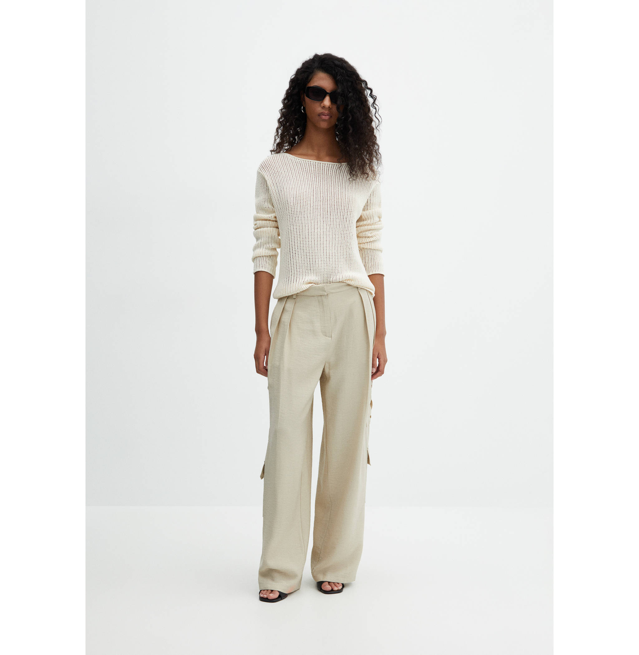 Pantalón cargo pinzas - Plano general