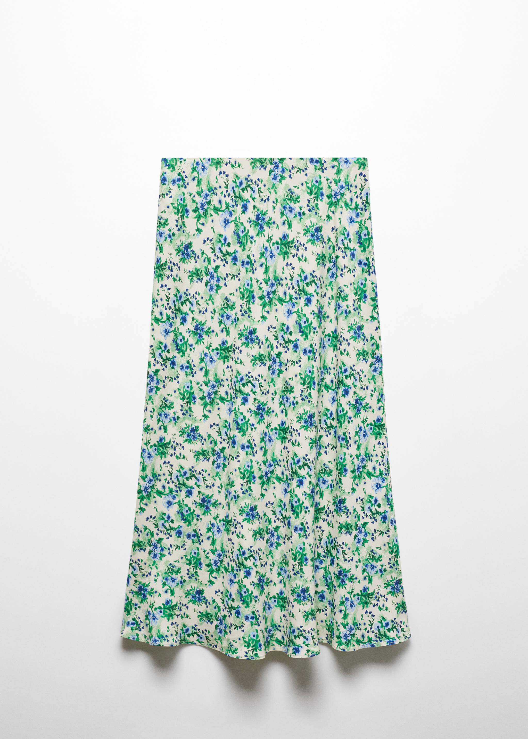 Printed satin skirt - Article without model