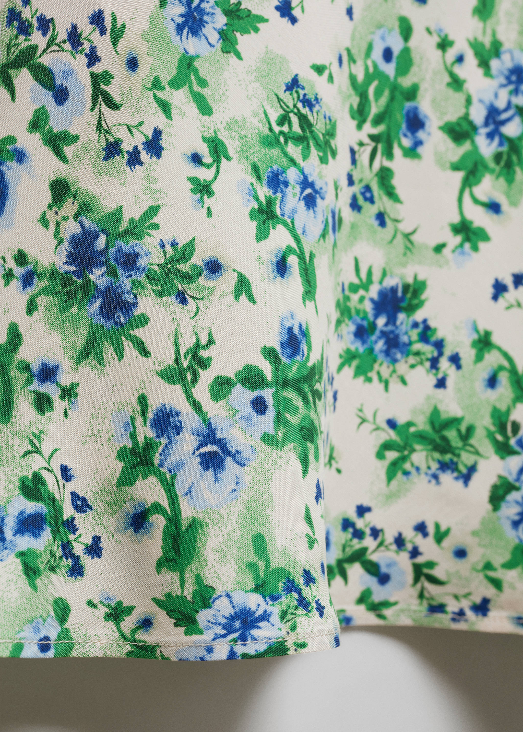 Printed satin skirt - Details of the article 8