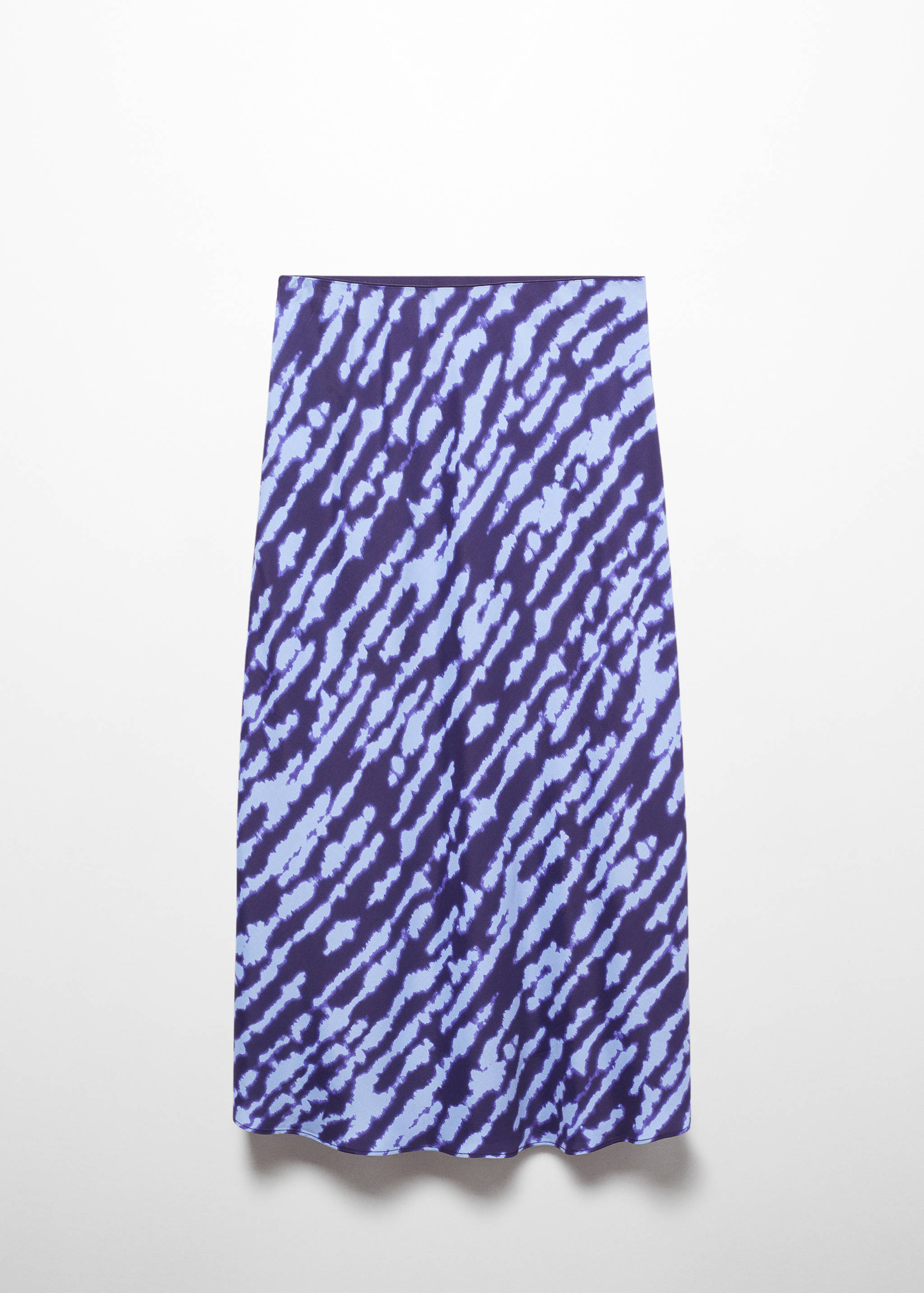 Printed satin skirt - Article without model