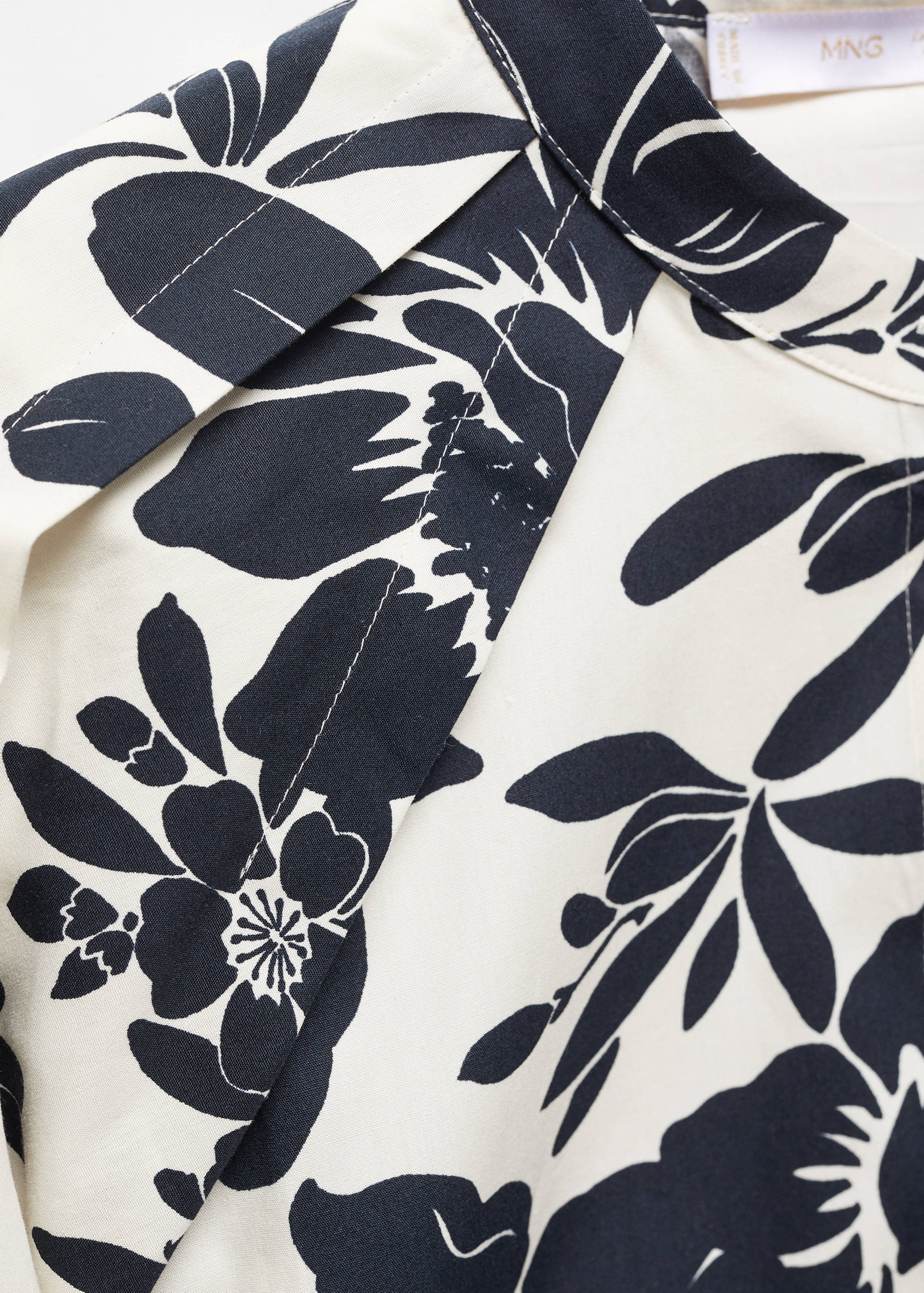 Vestido manga abullonada floral - Detalle del artículo 8