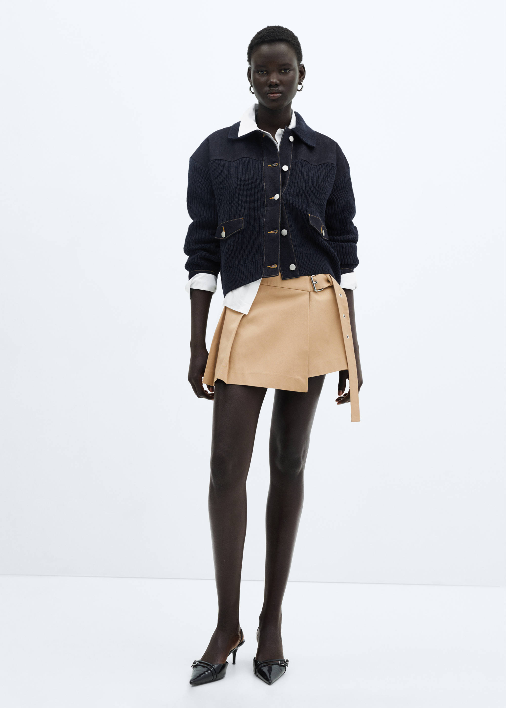 Knitted bomber jacket - General plane