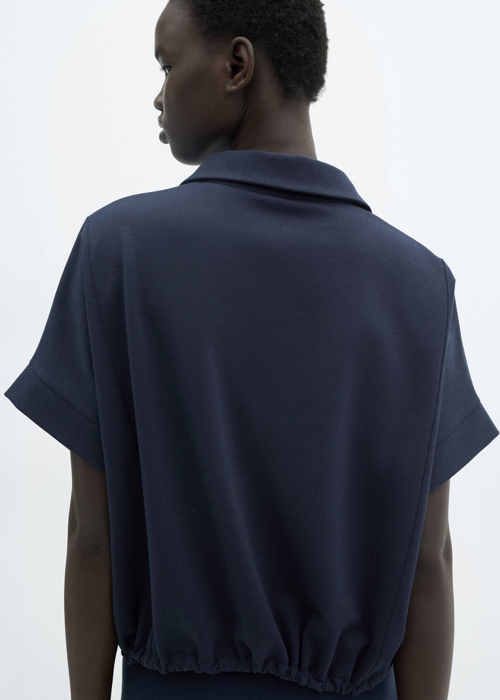 可调节抽绳的Polo 运动衫 - null