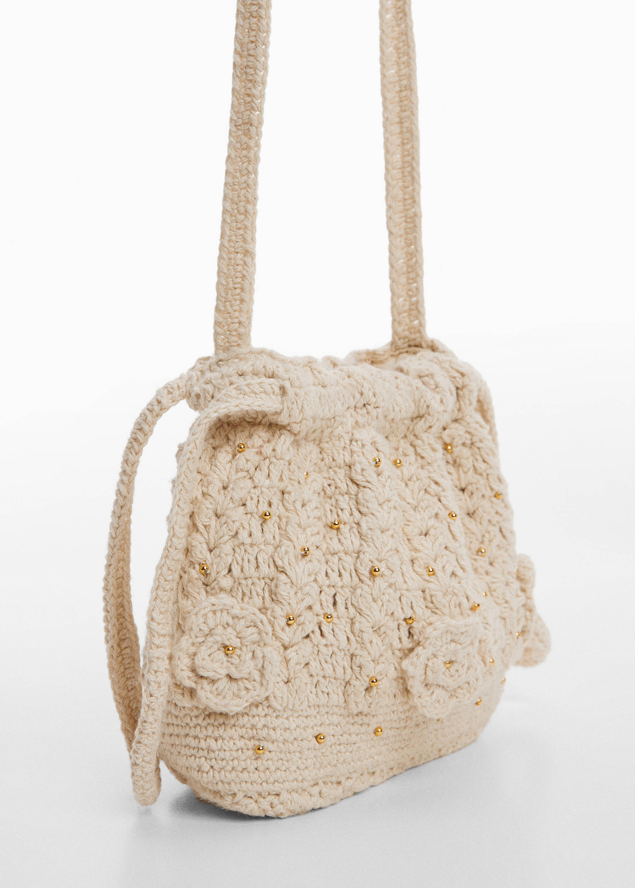 Häkeltasche mit Blumenmotiv - Mittlere Ansicht
