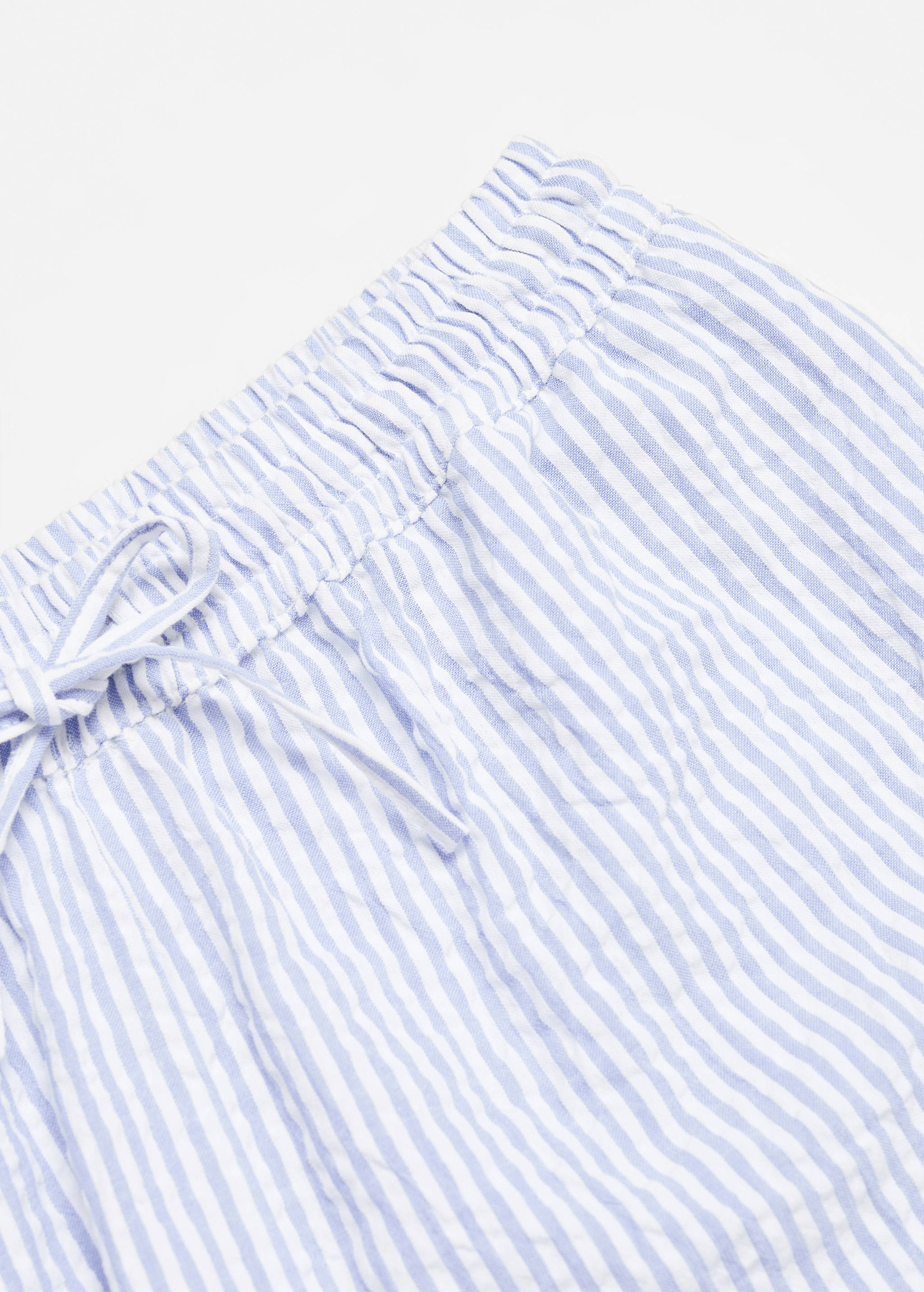 Two-piece striped cotton pyjamas - Details of the article 8